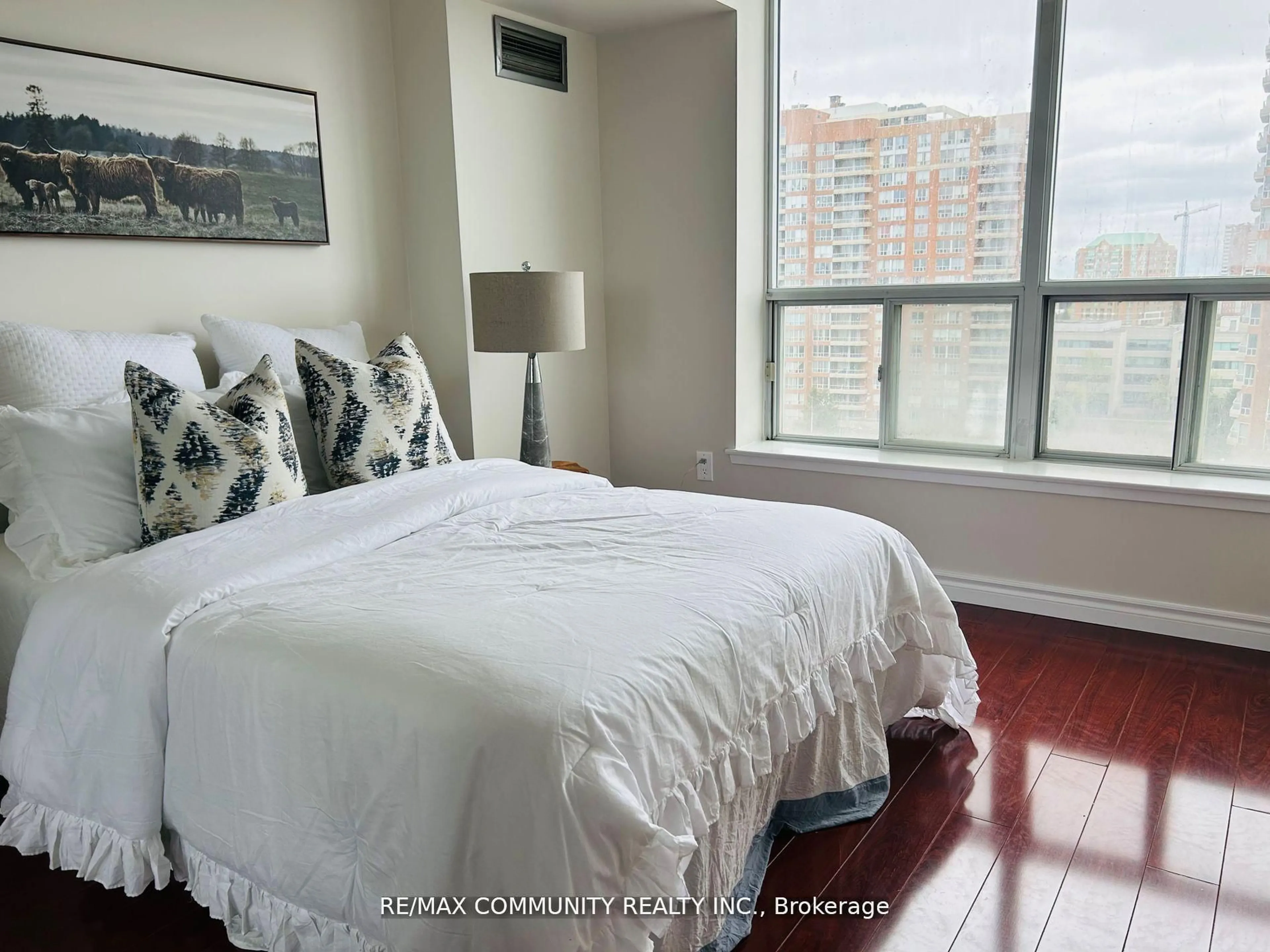 Bedroom with bed, unknown for 430 McLevin Ave #1110, Toronto Ontario M1B 5P1