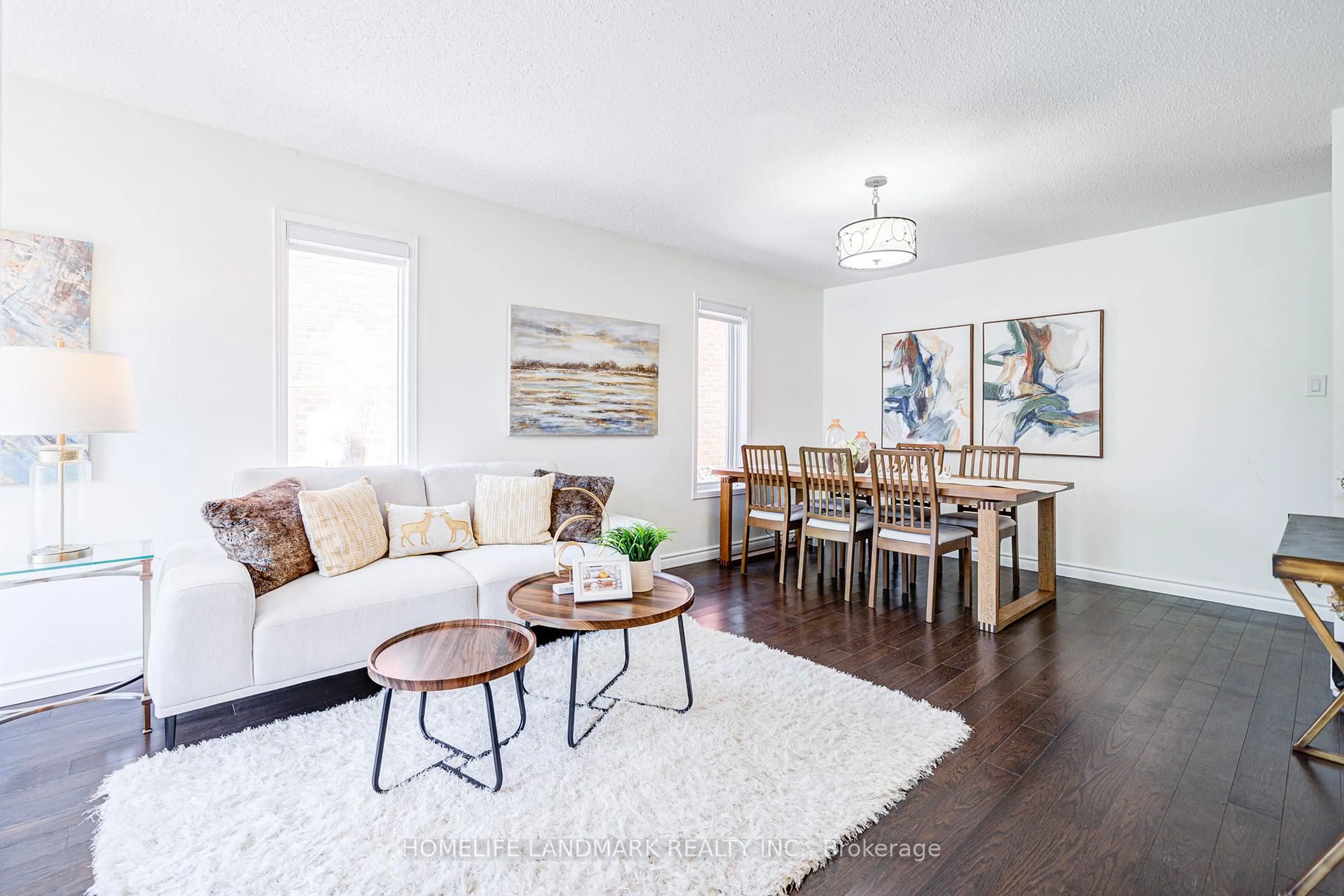 Living room with furniture, wood/laminate floor for 1925 Pine Grove Ave, Pickering Ontario L1V 6R4