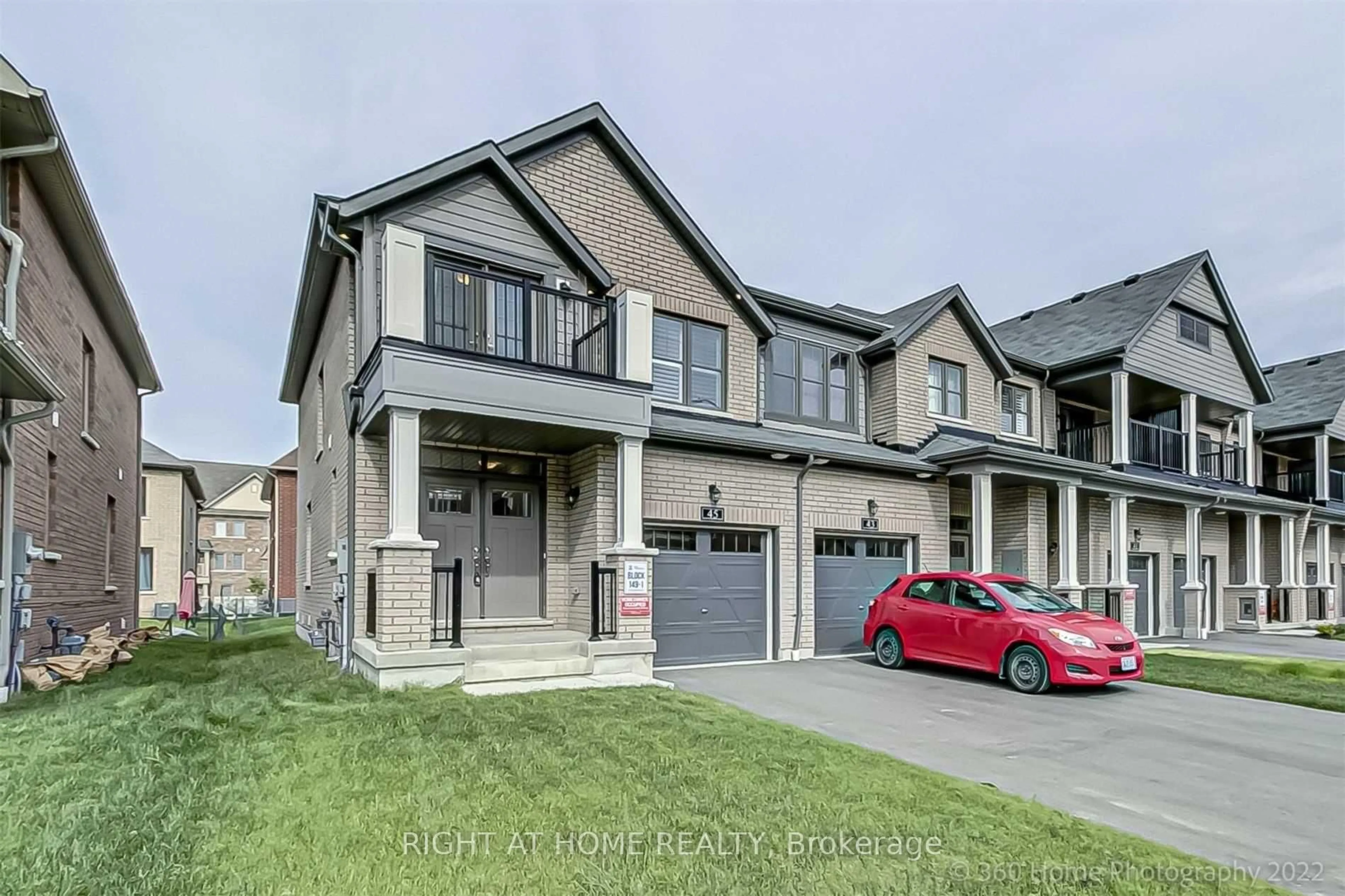 Home with brick exterior material, street for 45 Sutcliffe Dr, Whitby Ontario L1R 0R1