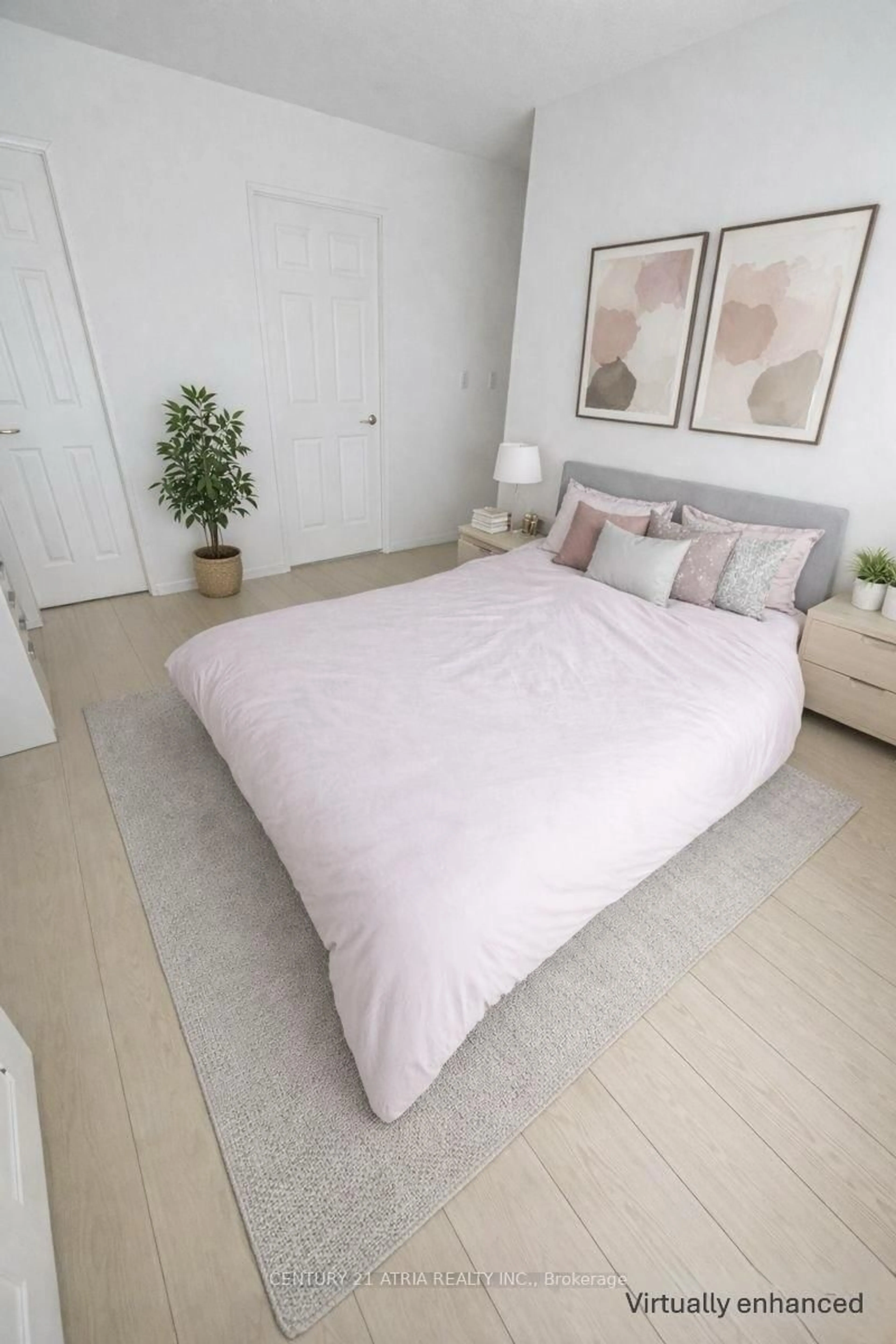 Bedroom with bed, unknown for 11 Lee Centre Dr ##2002, Toronto Ontario M1H 3J5