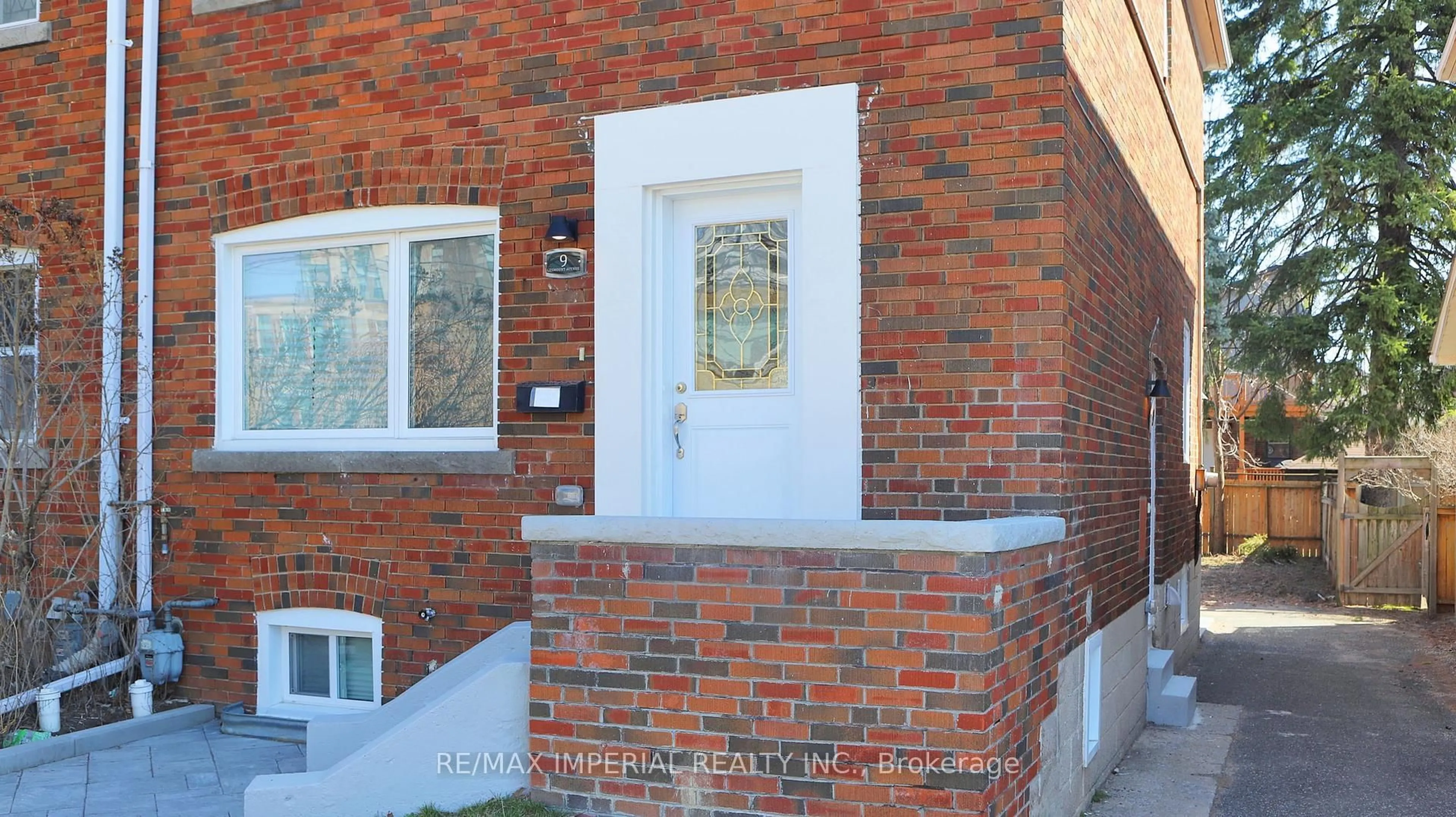 Home with brick exterior material, street for 9 Lesmount Ave, Toronto Ontario M4J 3V5