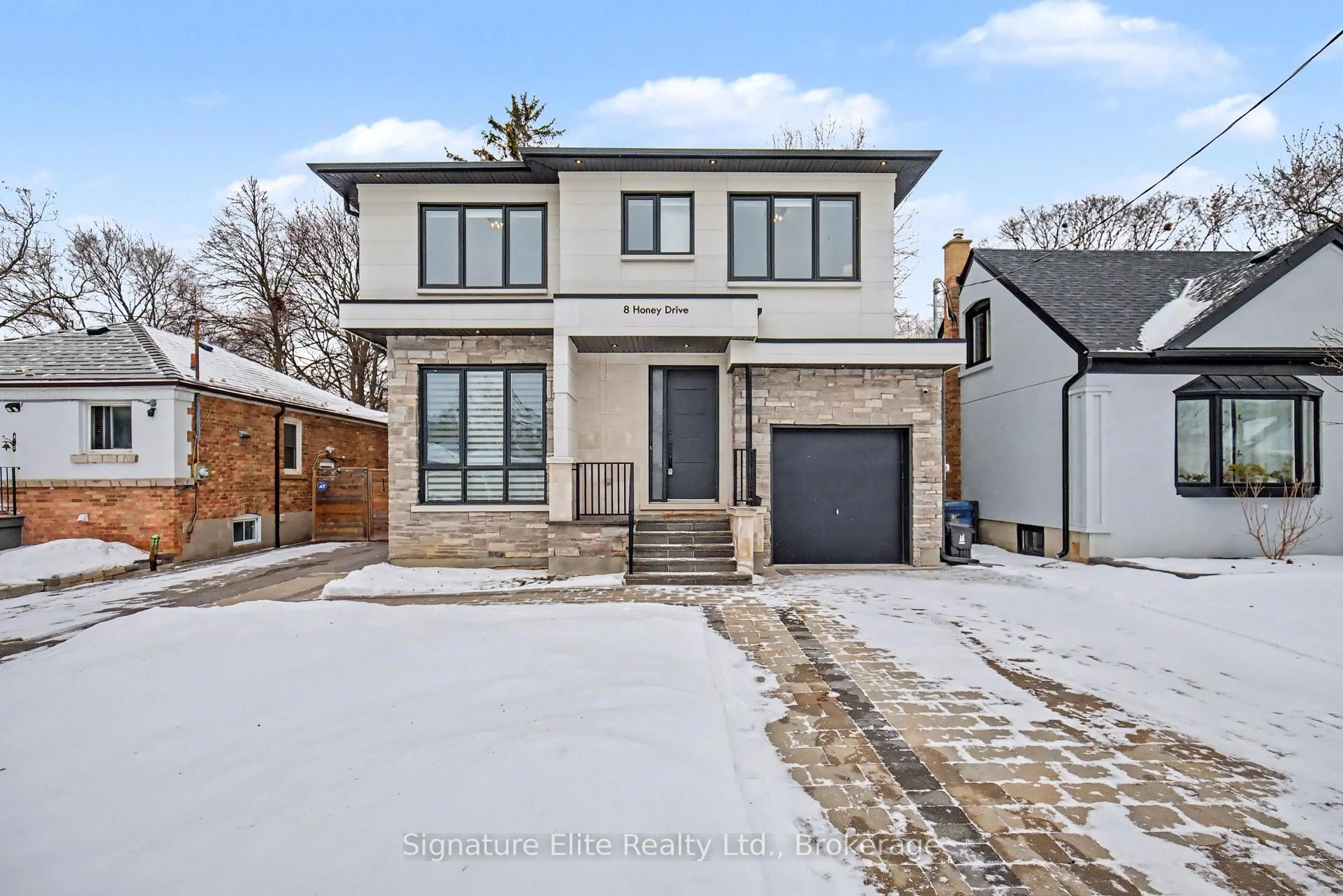 Home with brick exterior material, street for 8 Honey Dr, Toronto Ontario M1R 3S4