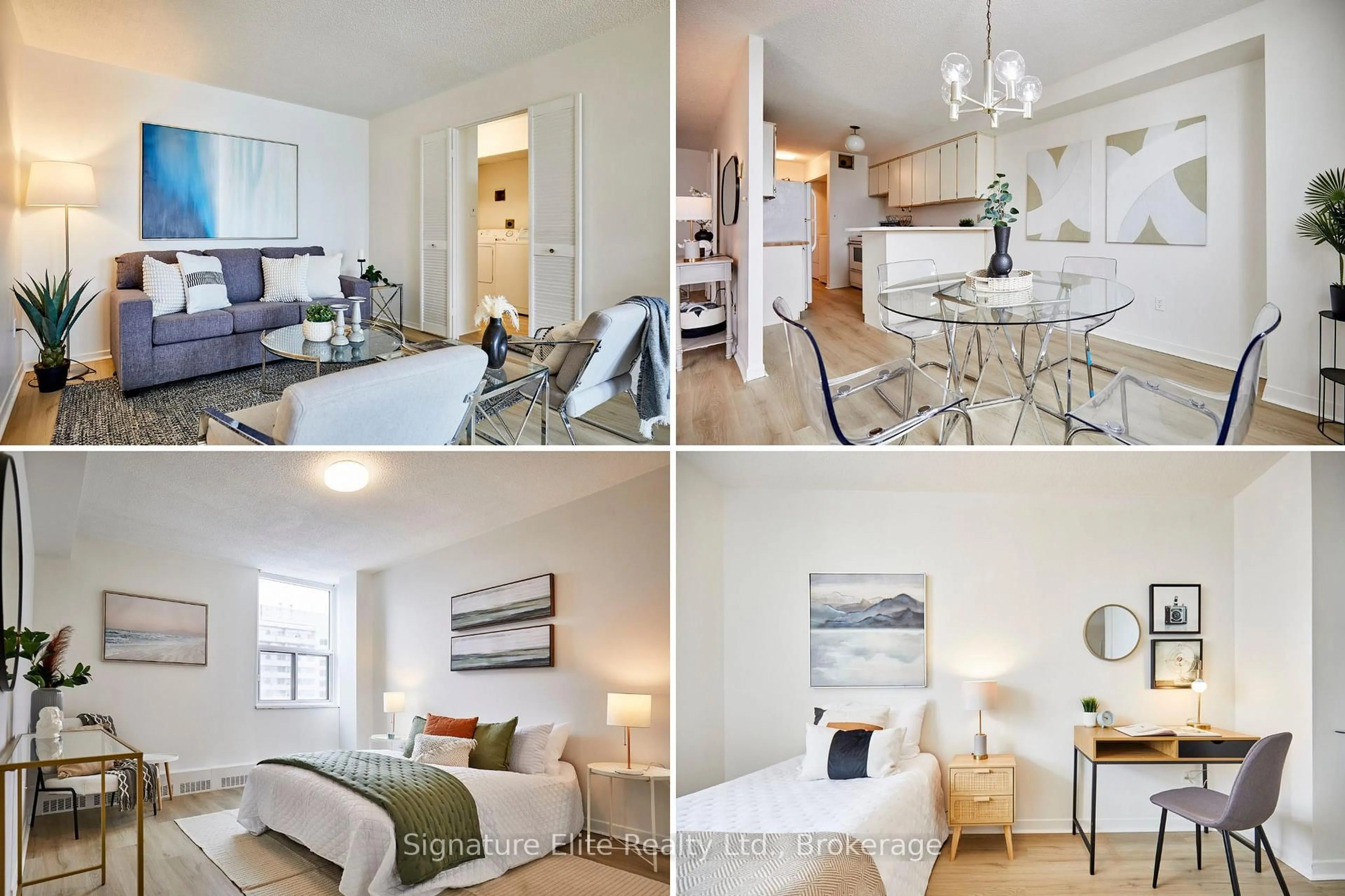 Living room with furniture, unknown for 90 Ling Rd #906, Toronto Ontario M1E 4Y3