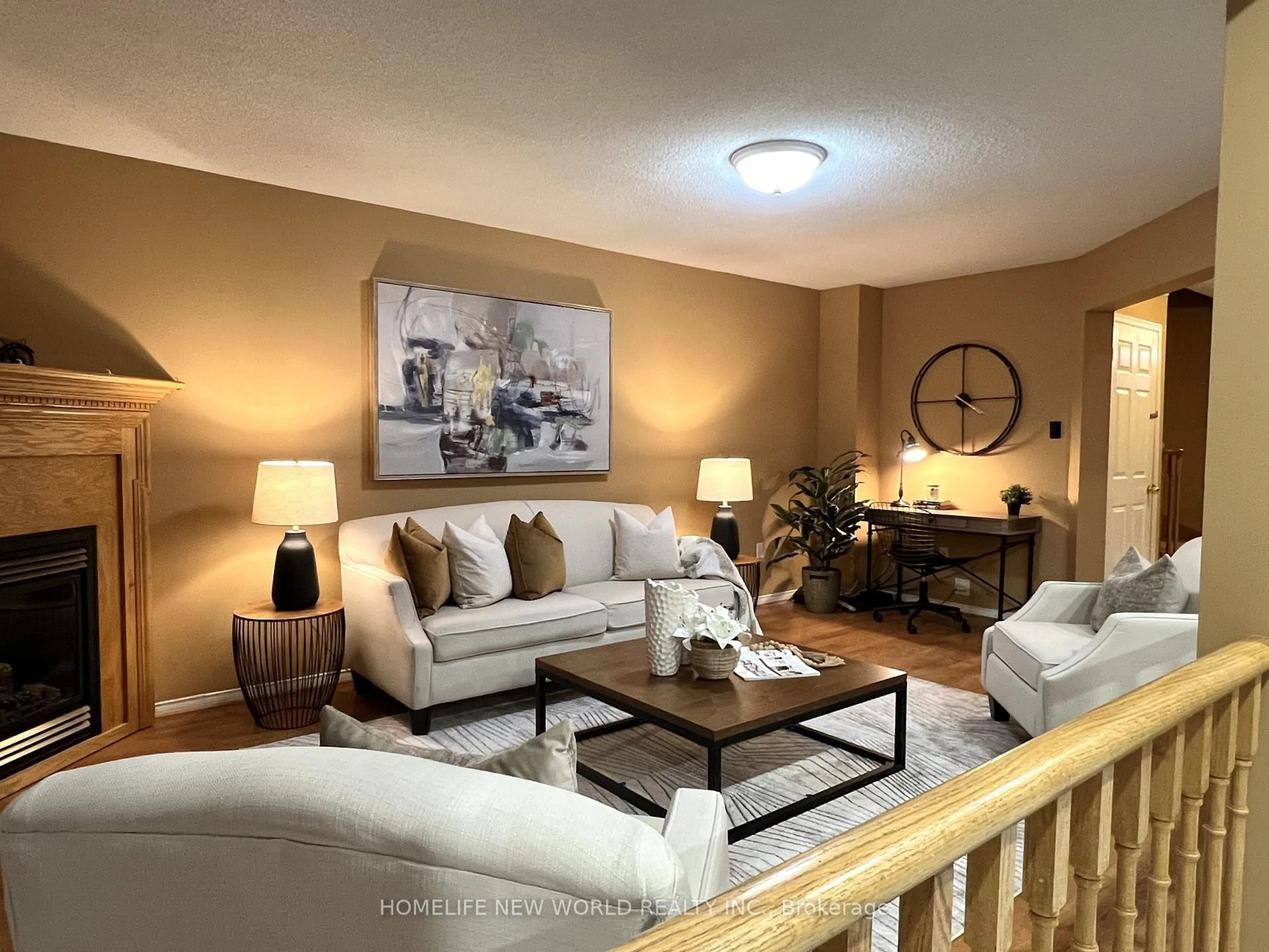 Living room with furniture, unknown for 21 Inkpen Lane, Whitby Ontario L1R 2H2