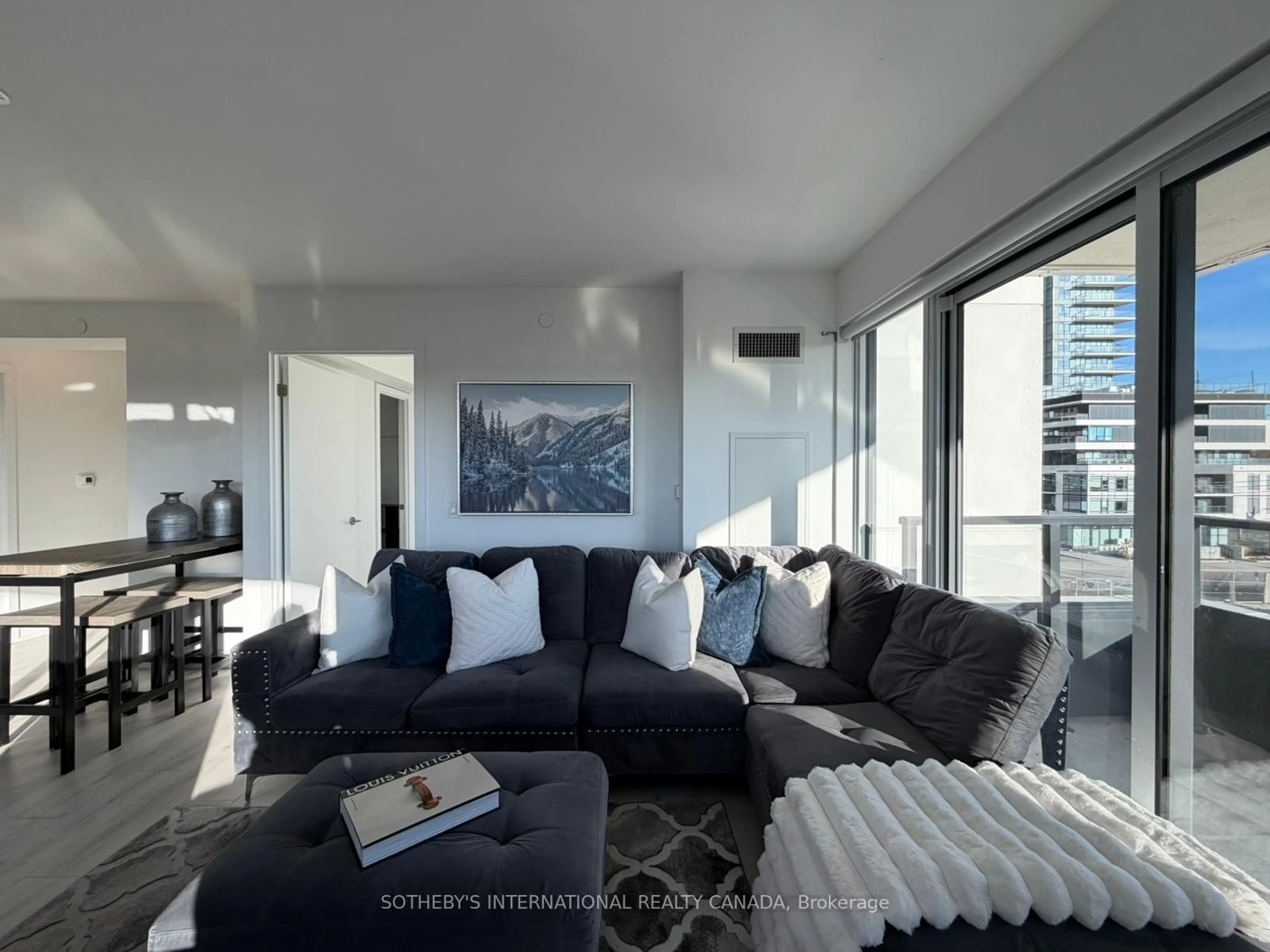 Living room with furniture, unknown for 1435 Celebration Dr #303, Pickering Ontario L1W 0C4