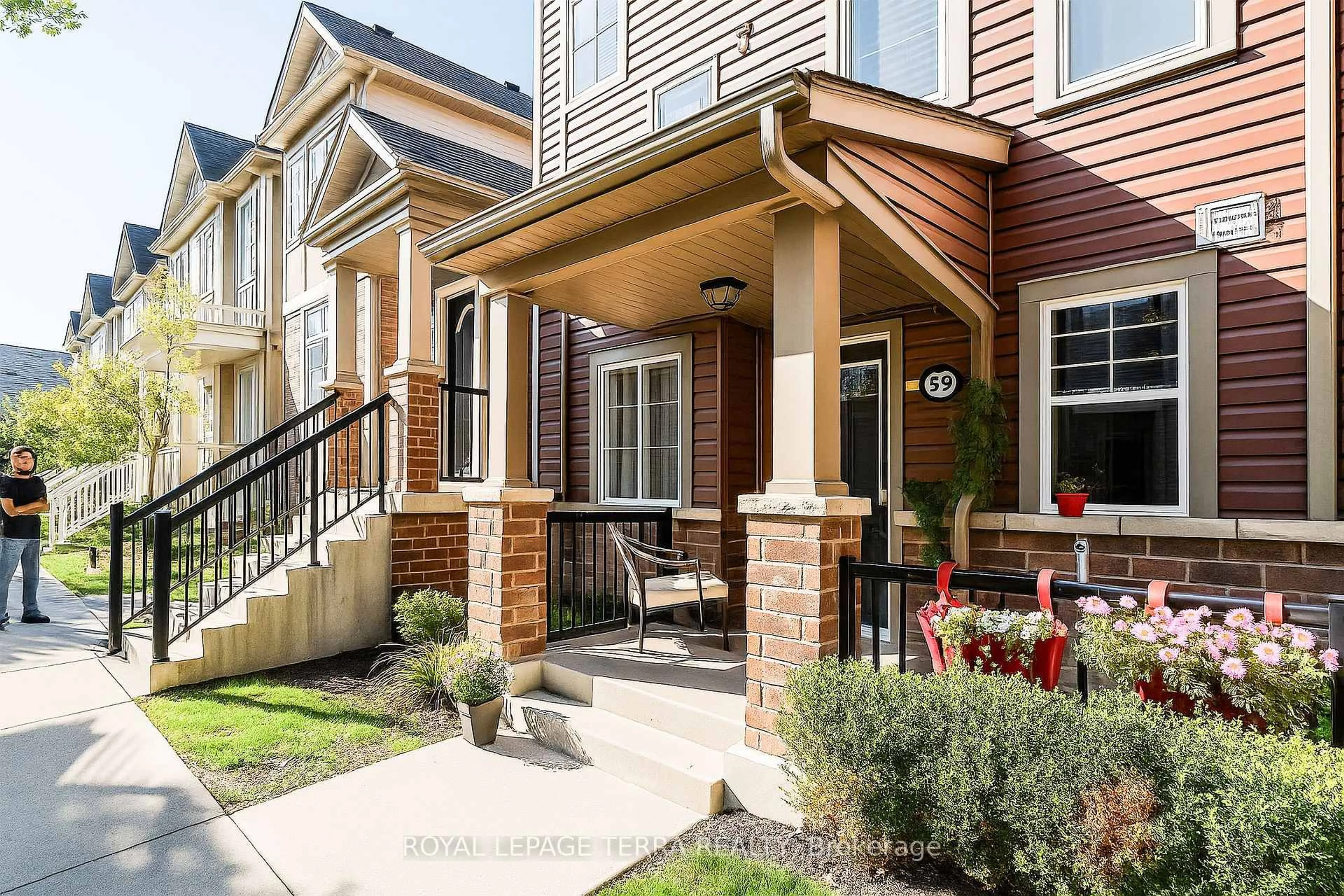 Home with brick exterior material, street for 2500 Hill Rise Crt #59, Oshawa Ontario L1L 0M6