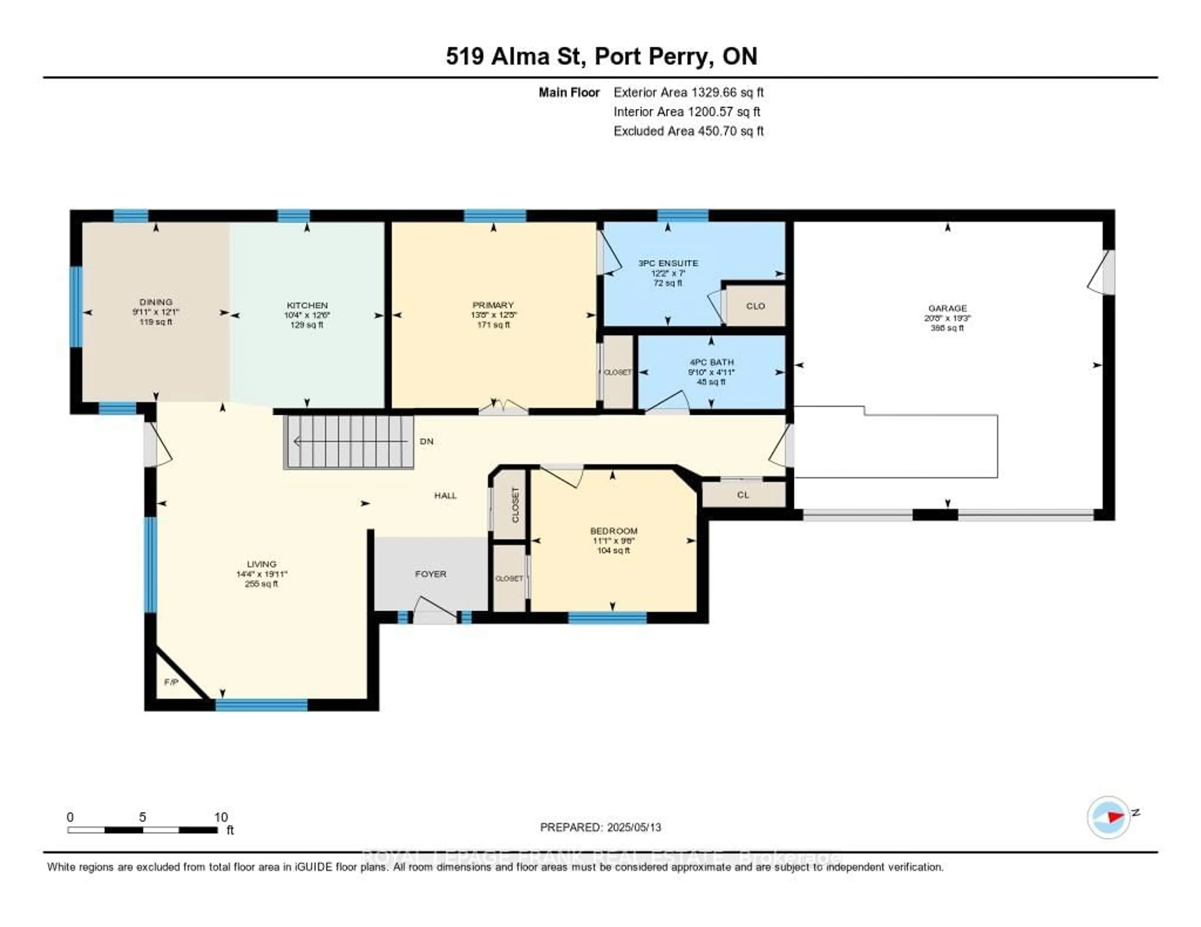 Floor plan for 519 Alma St, Scugog Ontario L9L 1R5