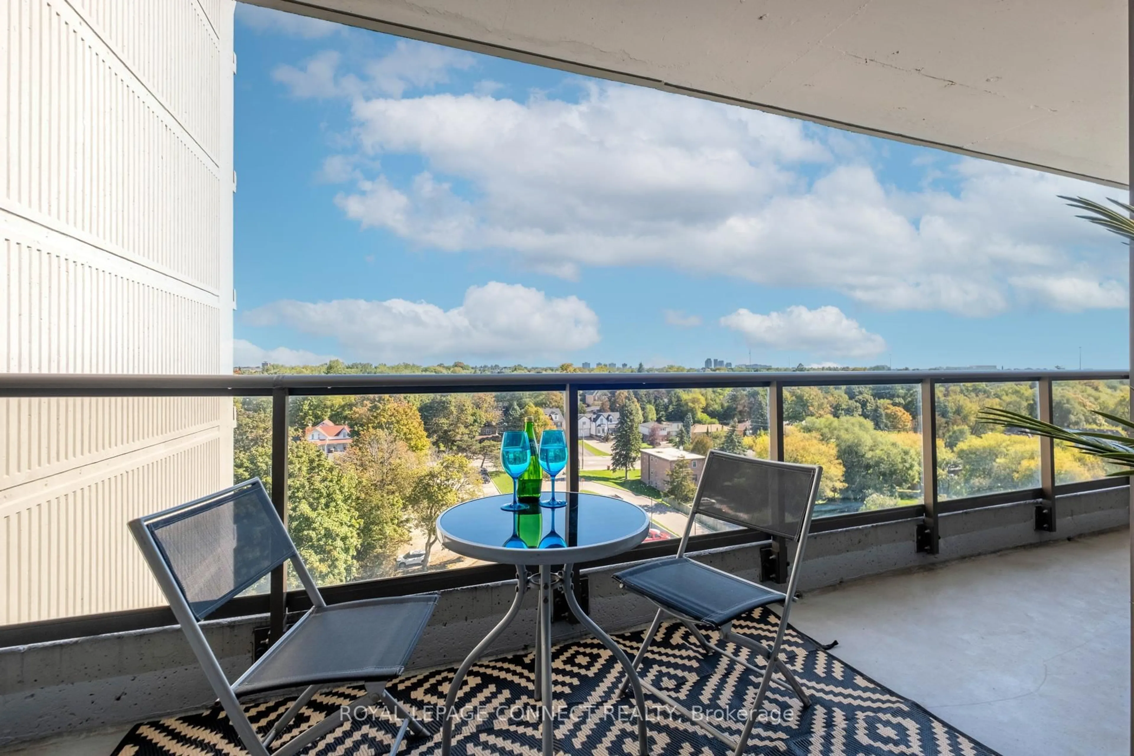 Balcony in the apartment, water/lake/river/ocean view for 92 Church St #906, Ajax Ontario L1S 6B4