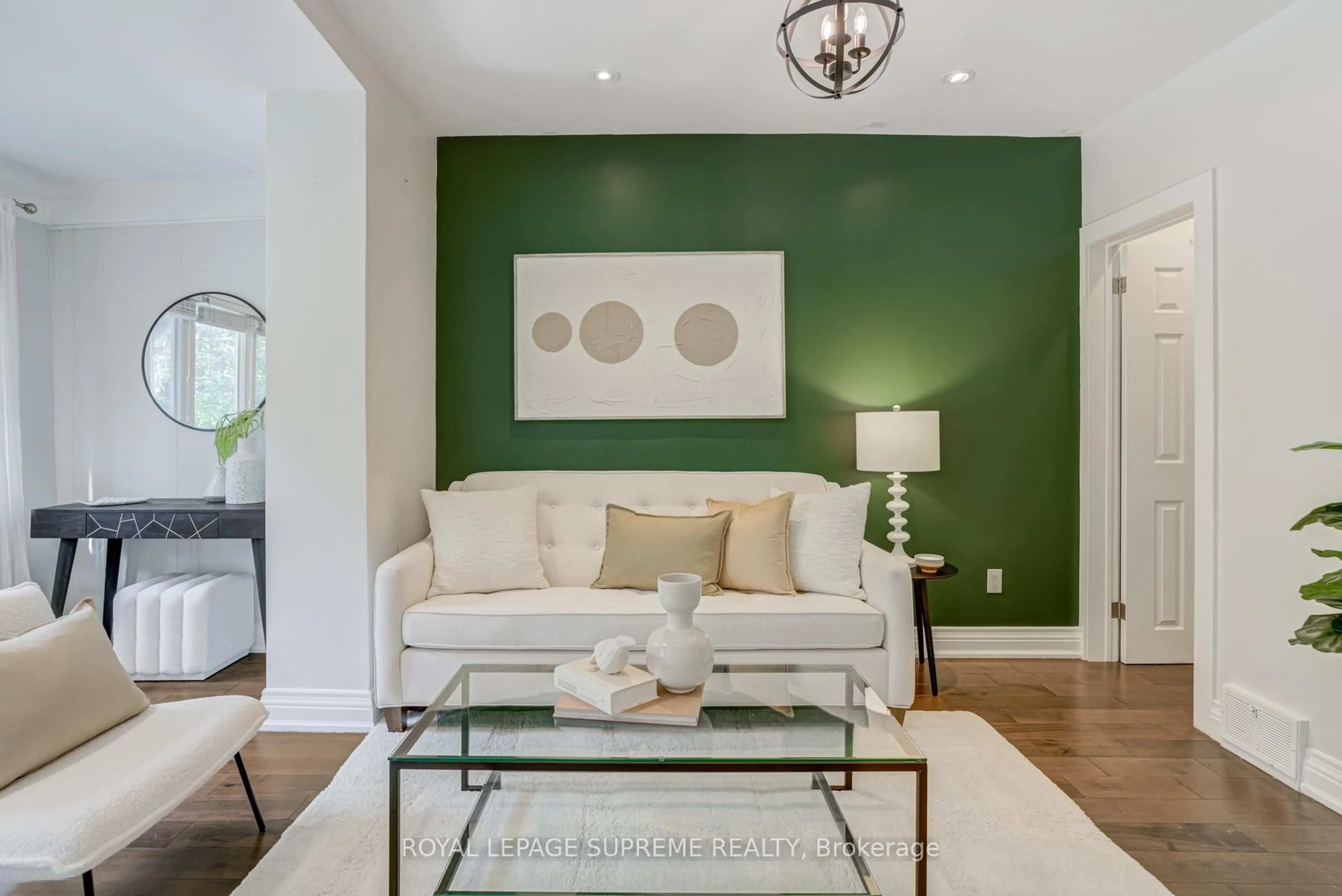 Living room with furniture, unknown for 313 Cedarvale Ave, Toronto Ontario M4C 4K3