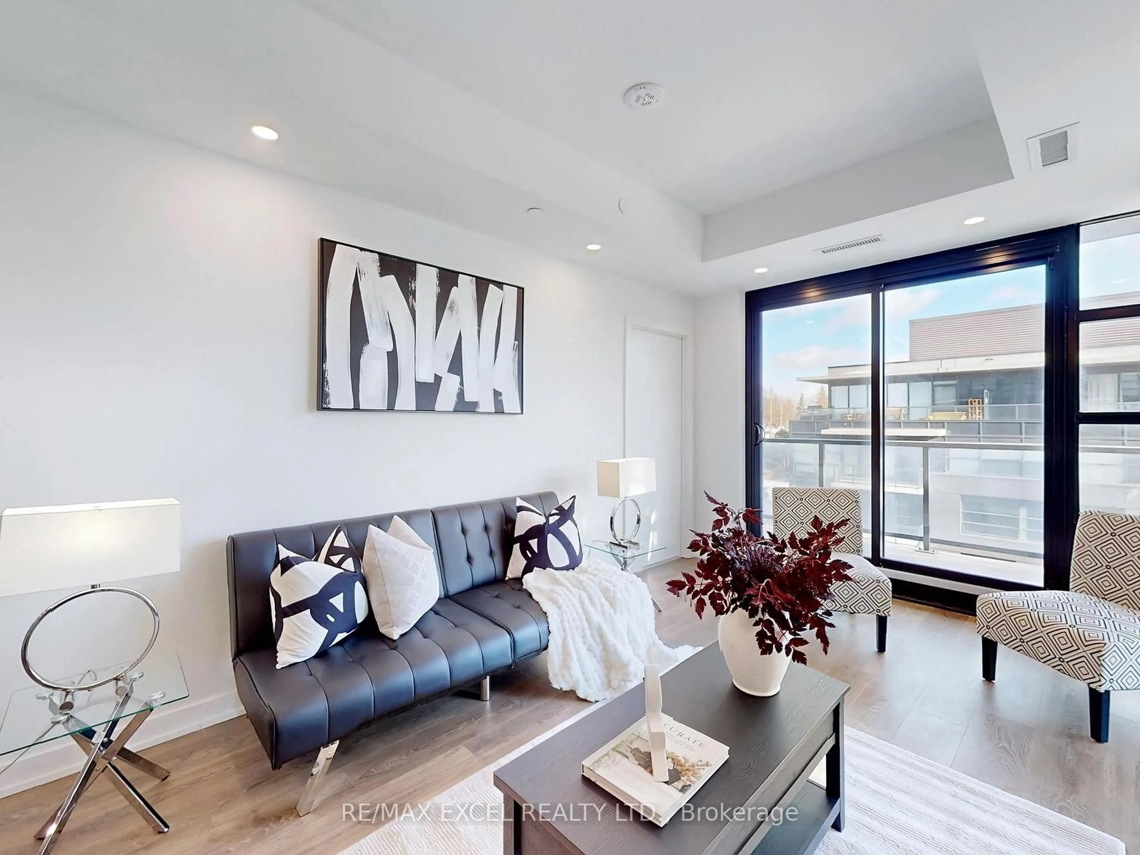 Living room with furniture, unknown for 1606 Charles St #403, Whitby Ontario L1N 0P1