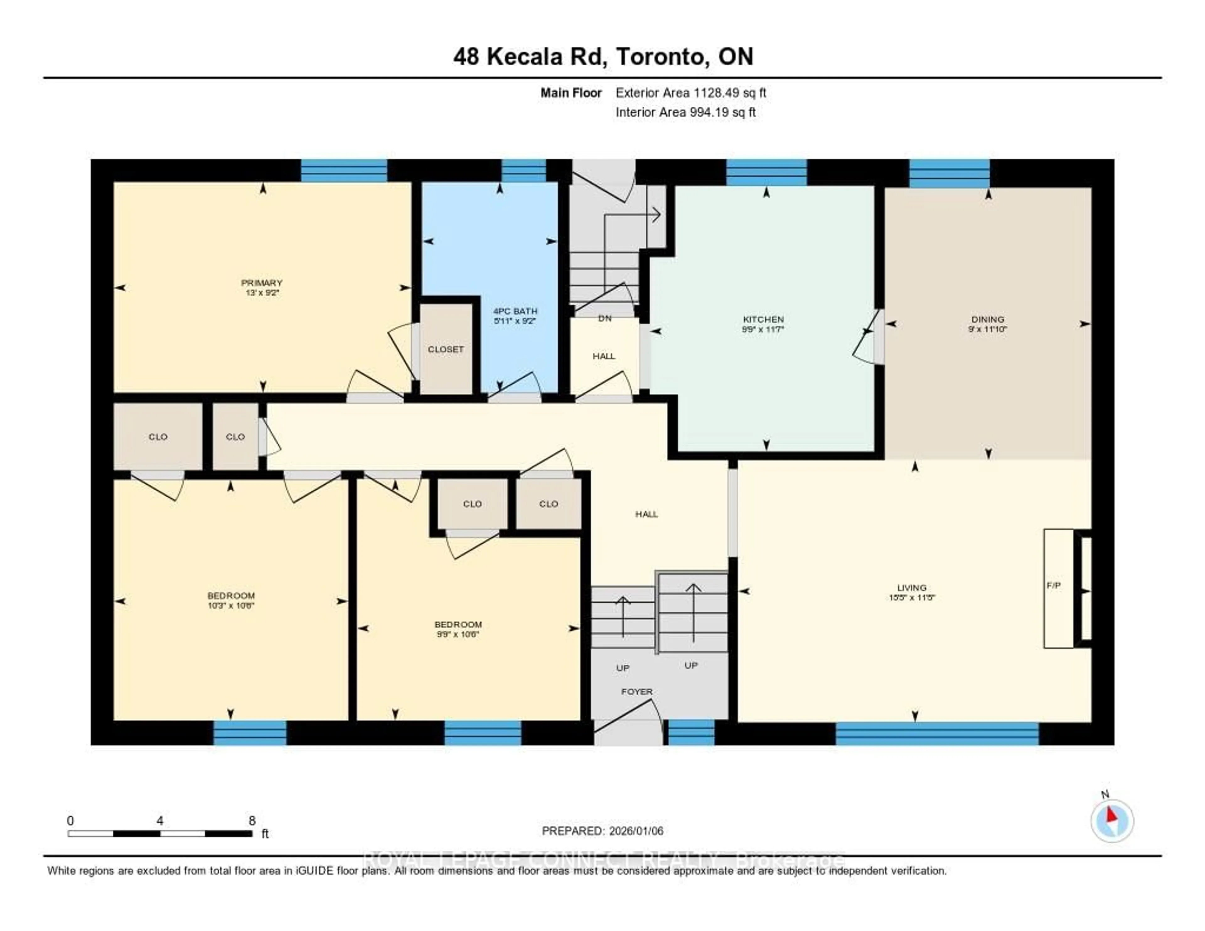 Floor plan for 48 Kecala Rd, Toronto Ontario M1P 1K6