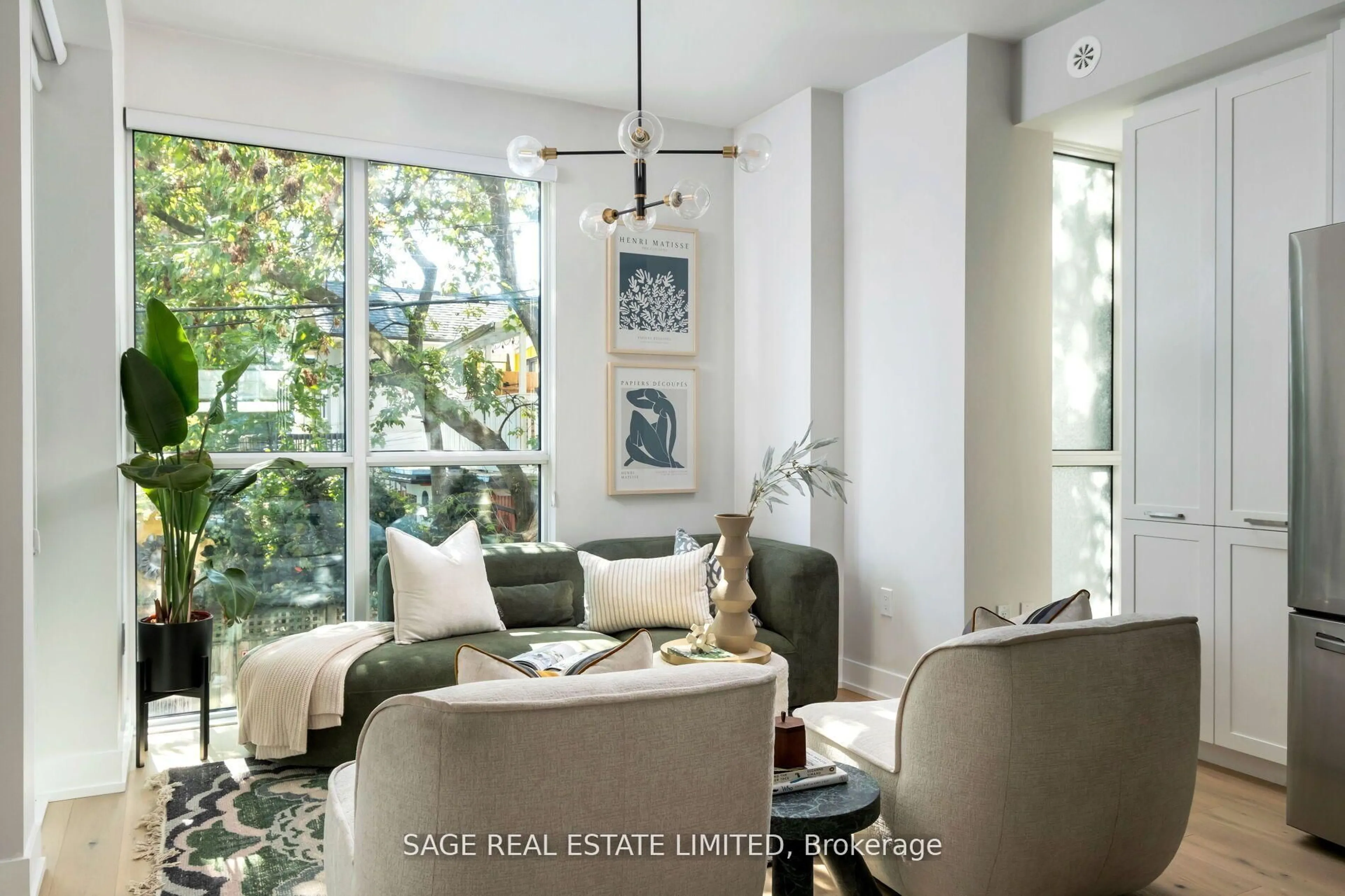 Living room with furniture, unknown for 1331 Queen St #Th01, Toronto Ontario M4L 0B1