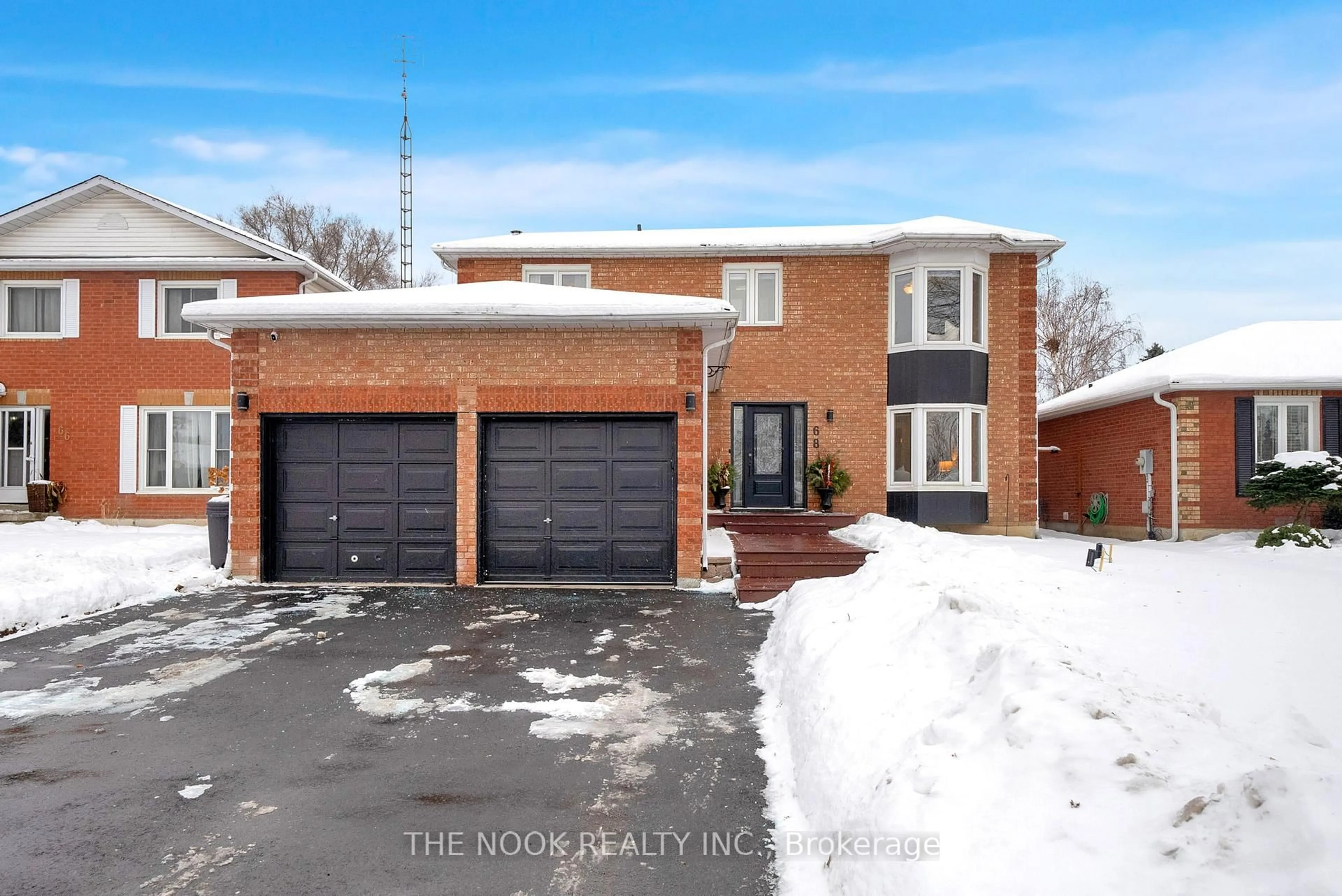 Home with brick exterior material, street for 68 Foster Creek Dr, Clarington Ontario L1B 1G4