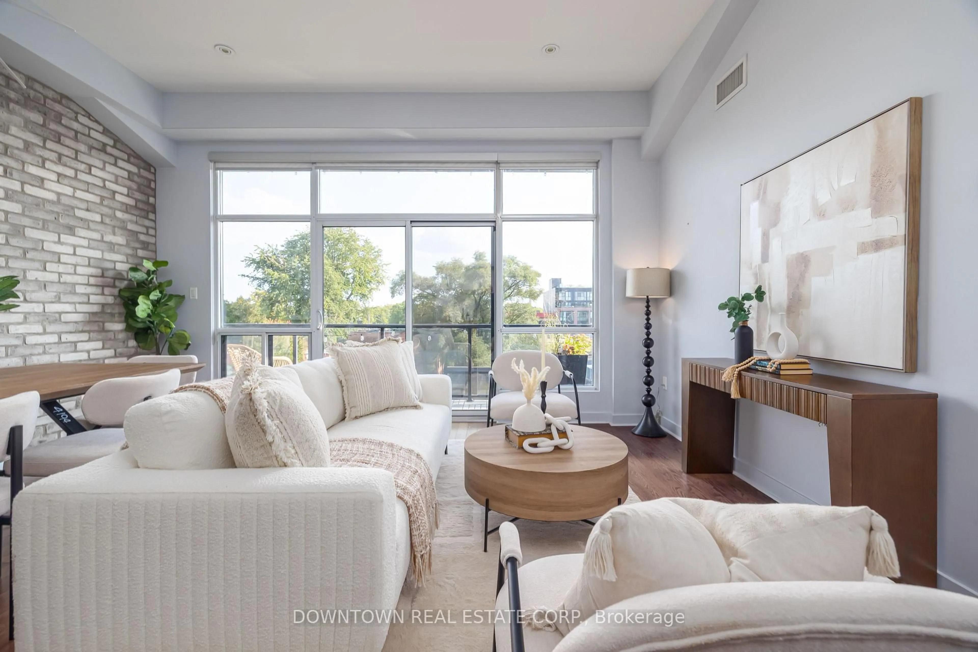 Living room with furniture, unknown for 53 Colgate Ave #404, Toronto Ontario M4M 1N6