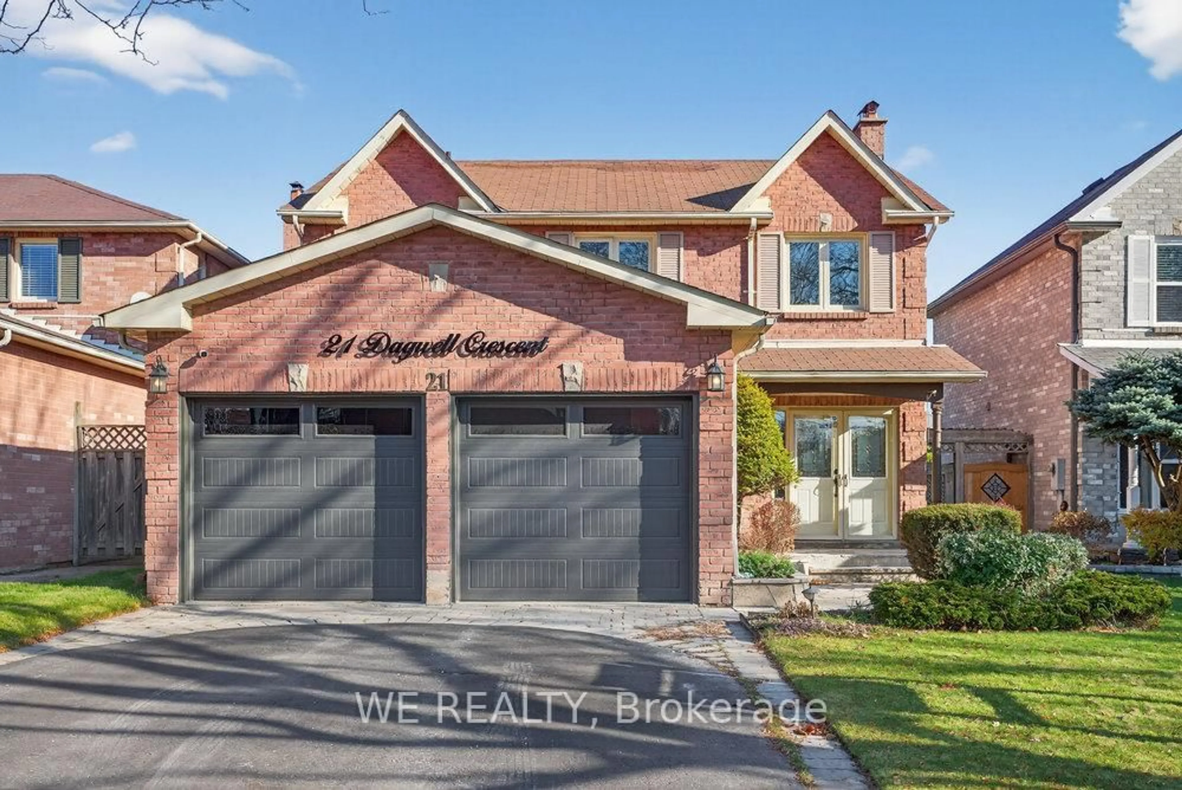 Home with brick exterior material, street for 21 Dagwell Cres, Ajax Ontario L1T 3M8