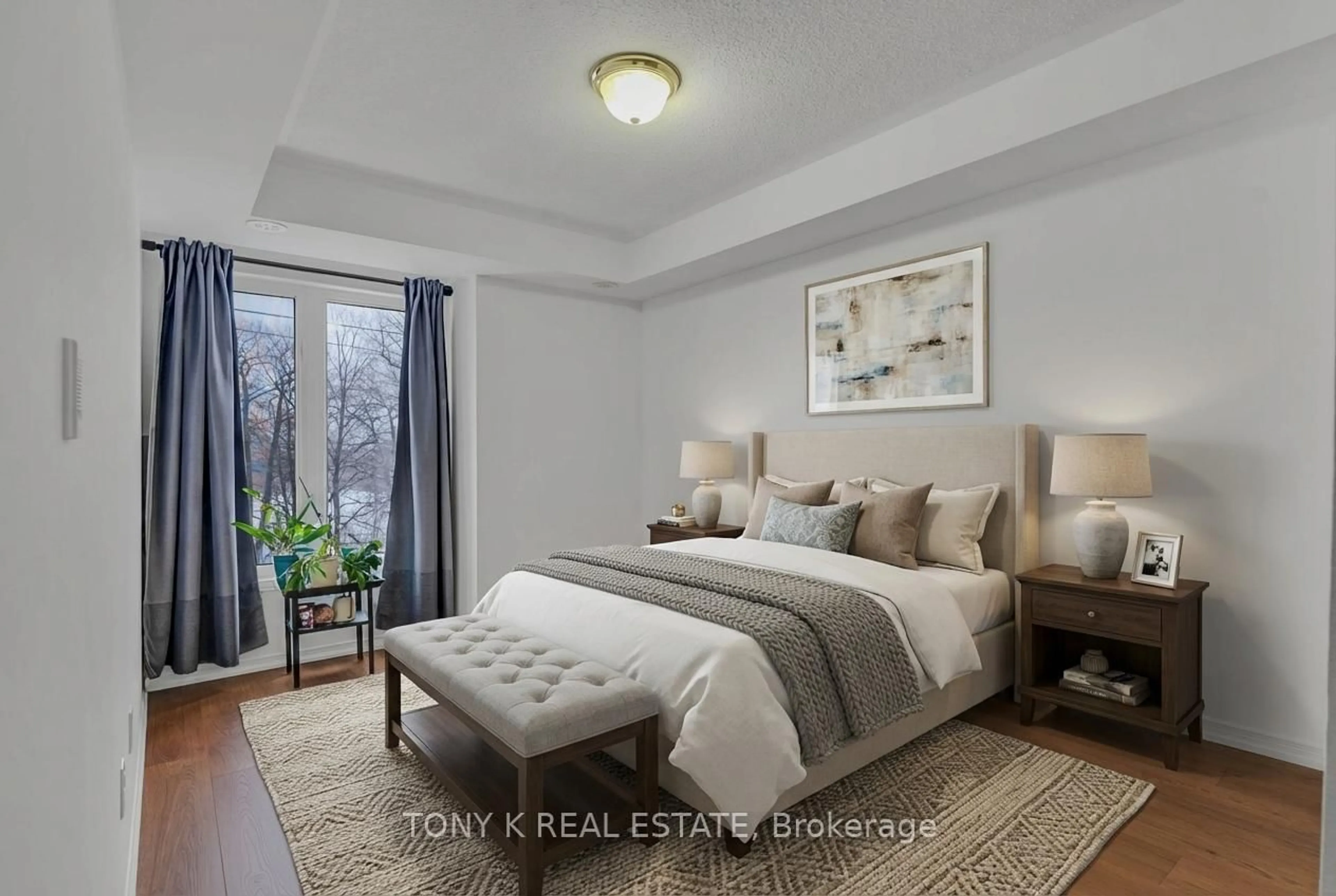 Bedroom with bed, unknown for 651 B Warden Ave #36, Toronto Ontario M1L 0E8