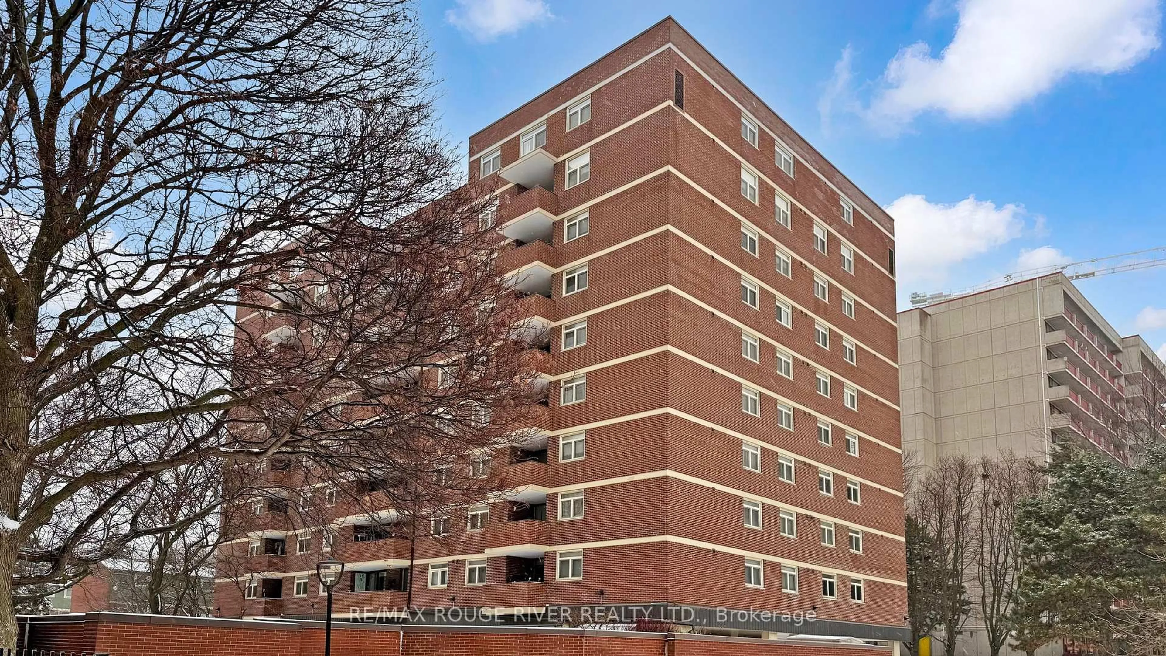 Home with brick exterior material, building for 40 Chichester Pl #203, Toronto Ontario M1T 3R6