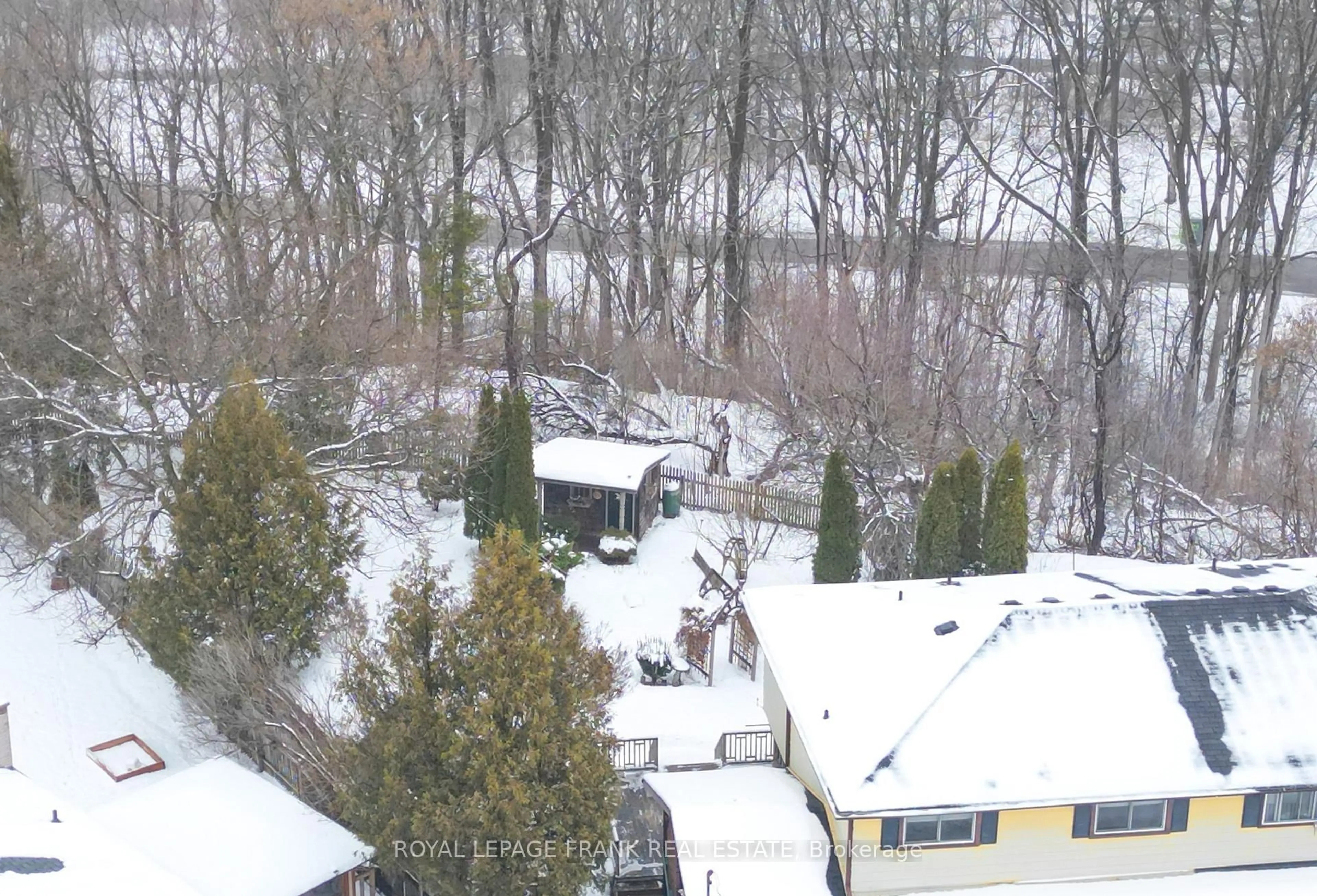 A pic from outside/outdoor area/front of a property/back of a property/a pic from drone, city buildings view from balcony for 99 Little Ave, Clarington Ontario L1C 1J9