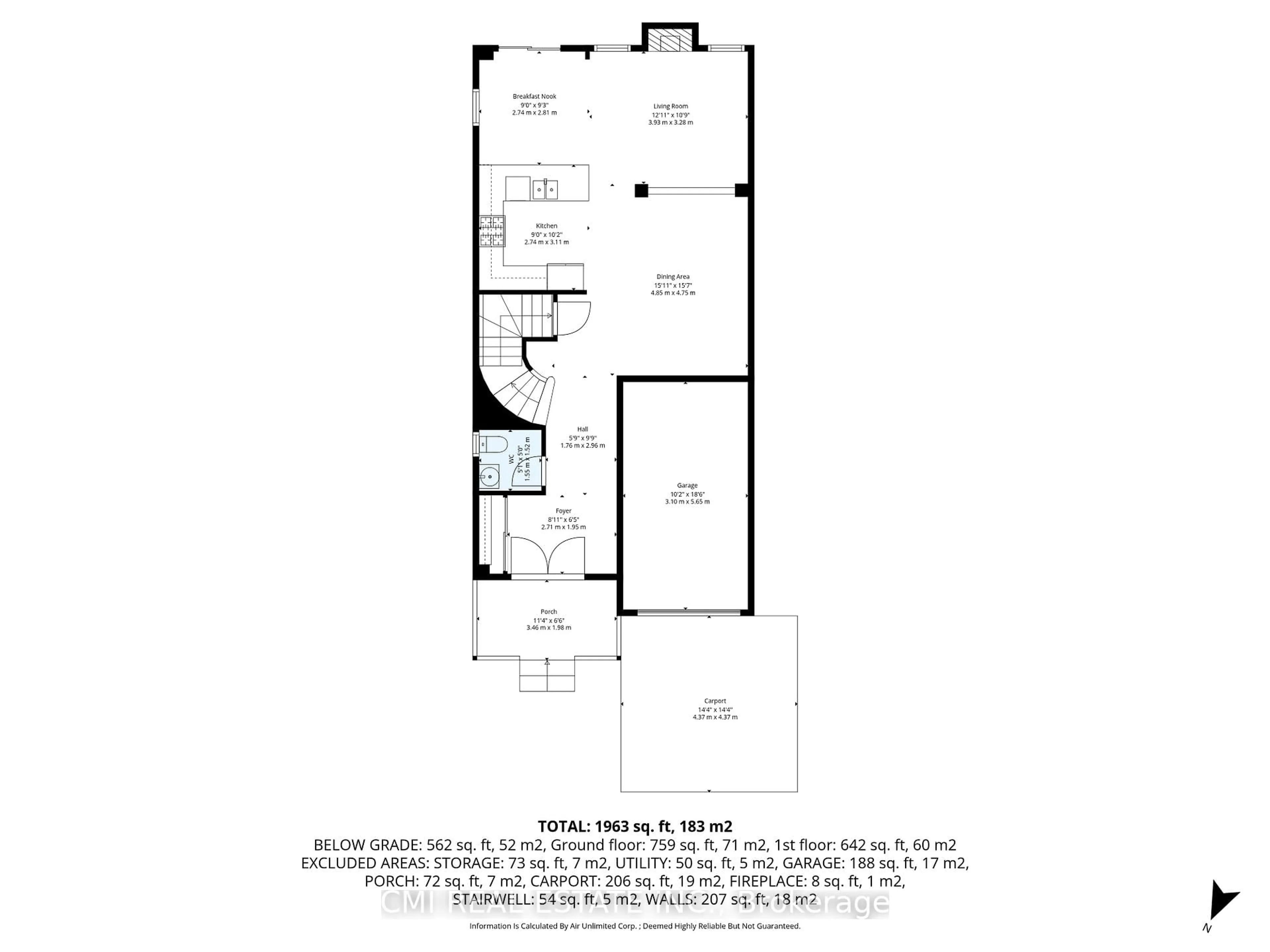 Floor plan for 57 Oceanpearl Cres, Whitby Ontario L1N 0C6