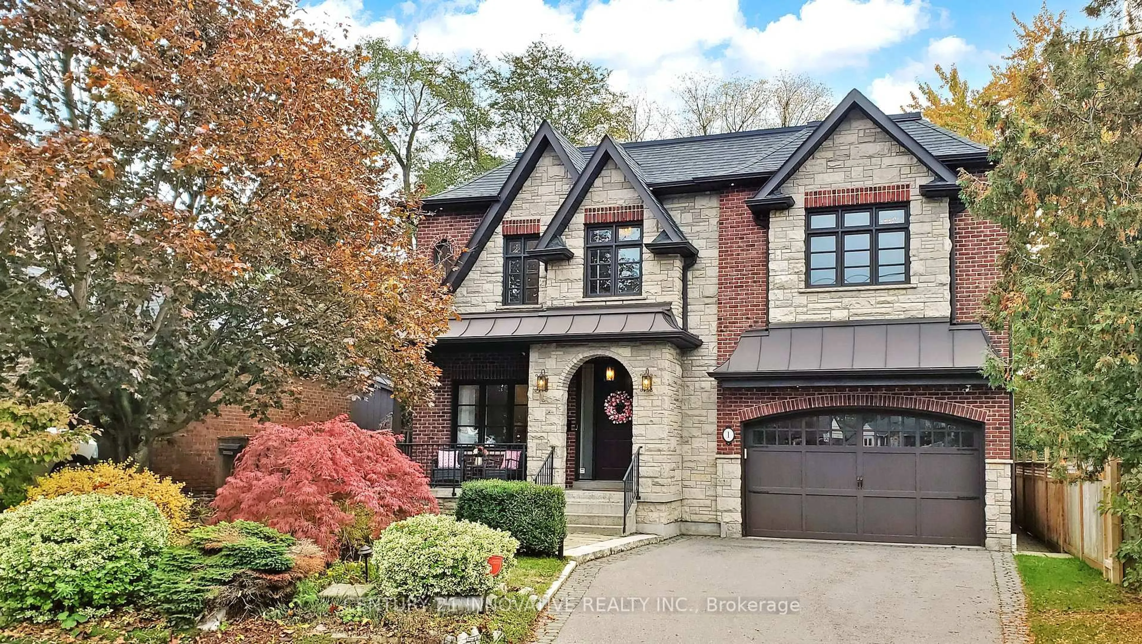 Home with brick exterior material, street for 1 Dustan Cres, Toronto Ontario M4J 4G4