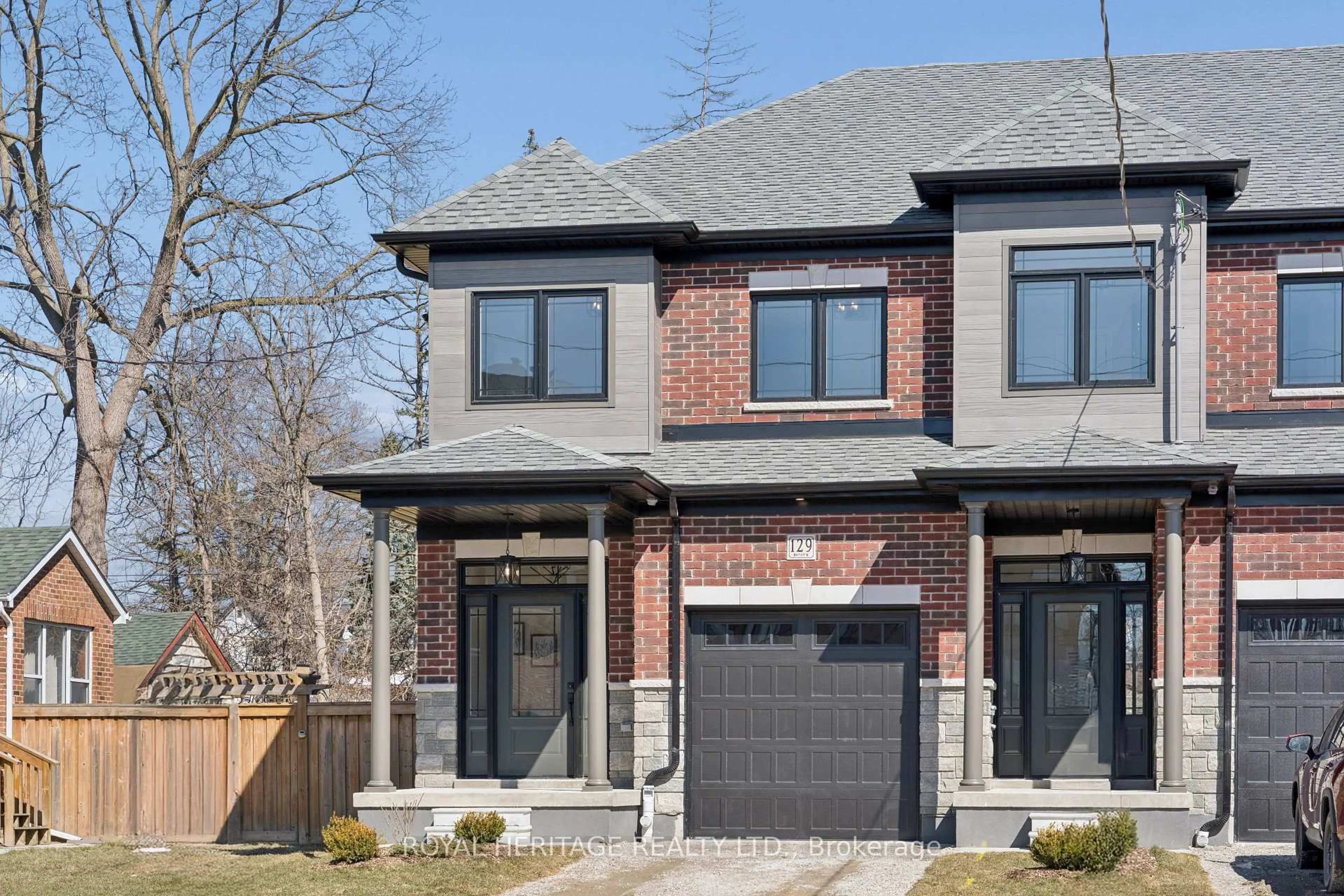 Home with brick exterior material, street for 129 Hickory St, Whitby Ontario L1N 3X6