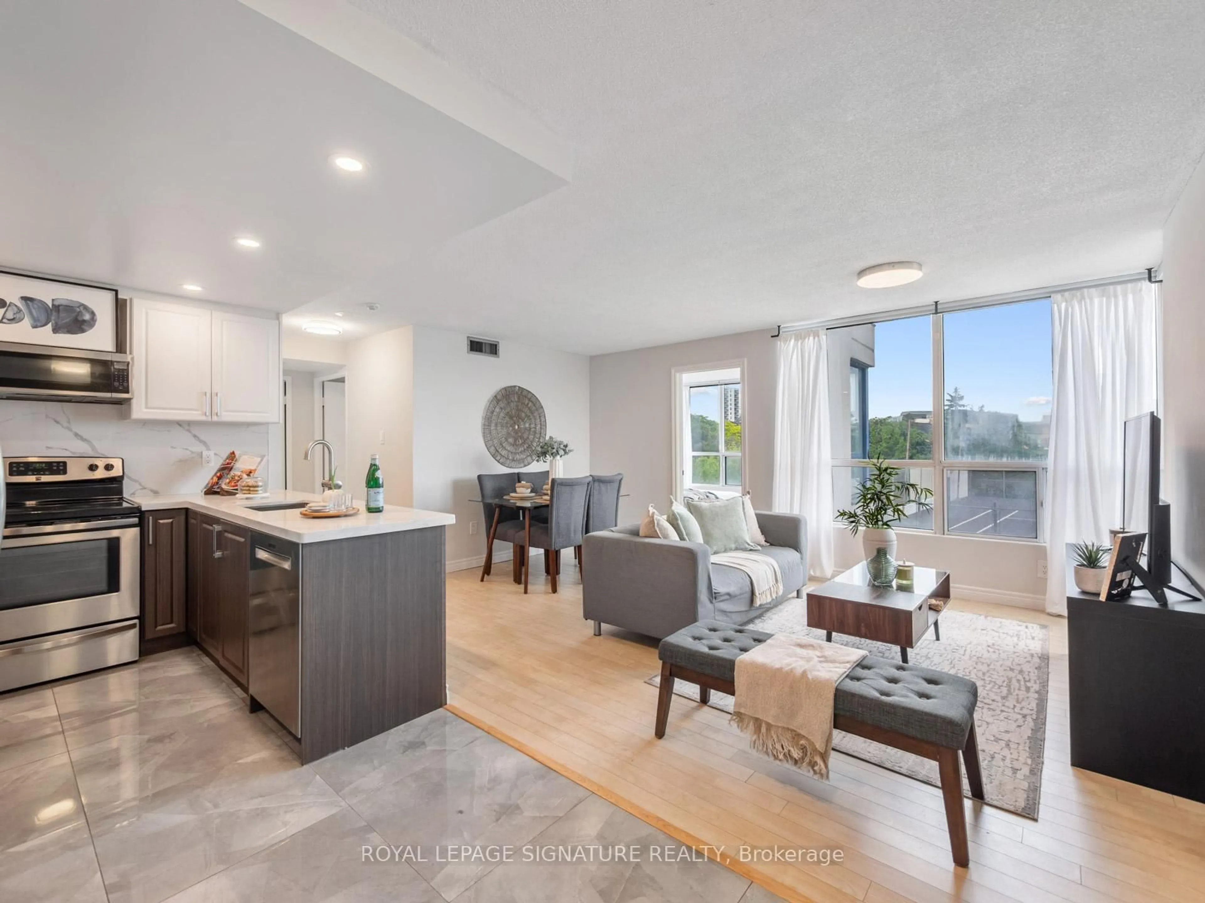 Open concept kitchen, unknown for 3050 Ellesmere Rd #519, Toronto Ontario M1E 5E6