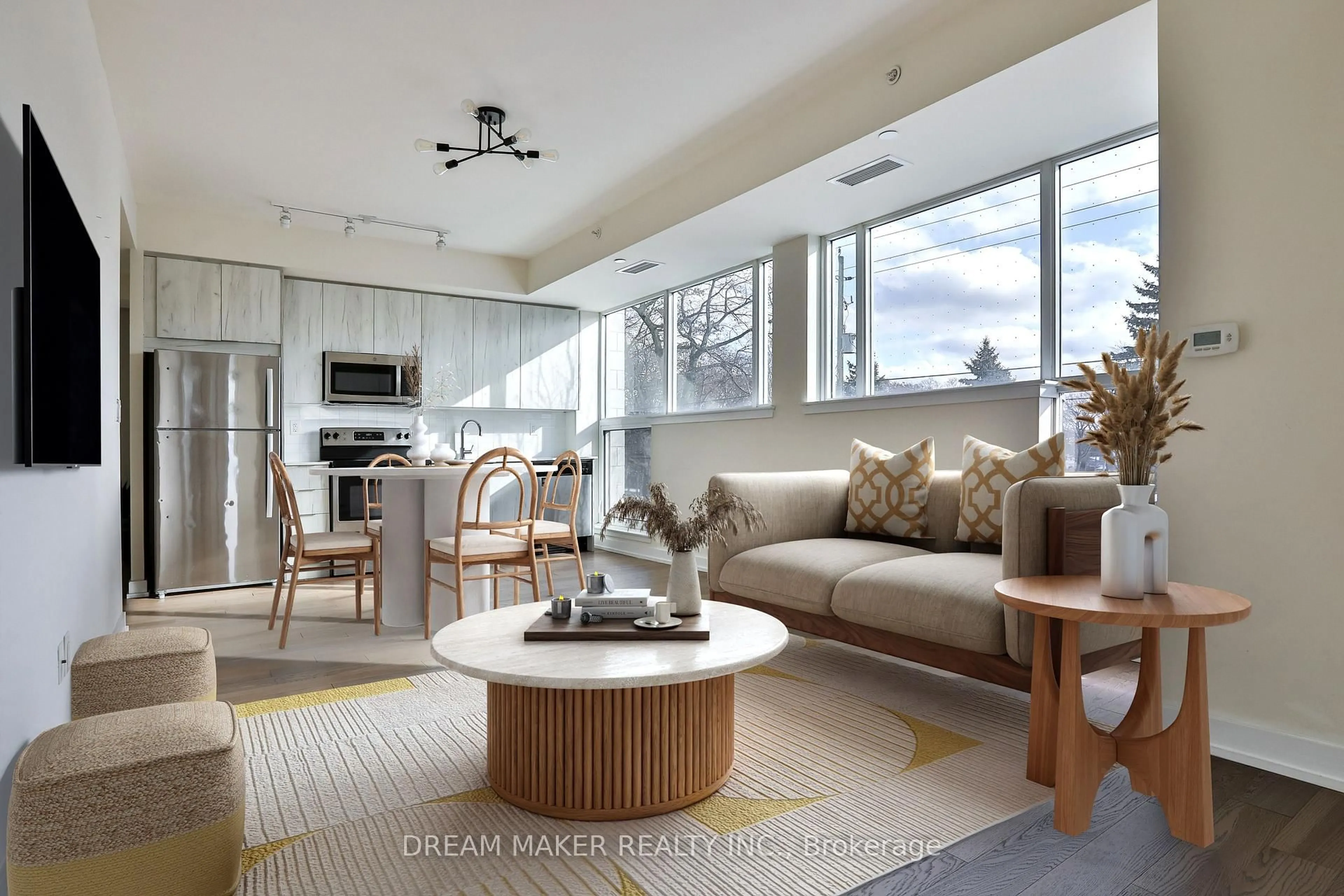 Living room with furniture, unknown for 1350 Kingston Rd #115, Toronto Ontario M1N 1C8