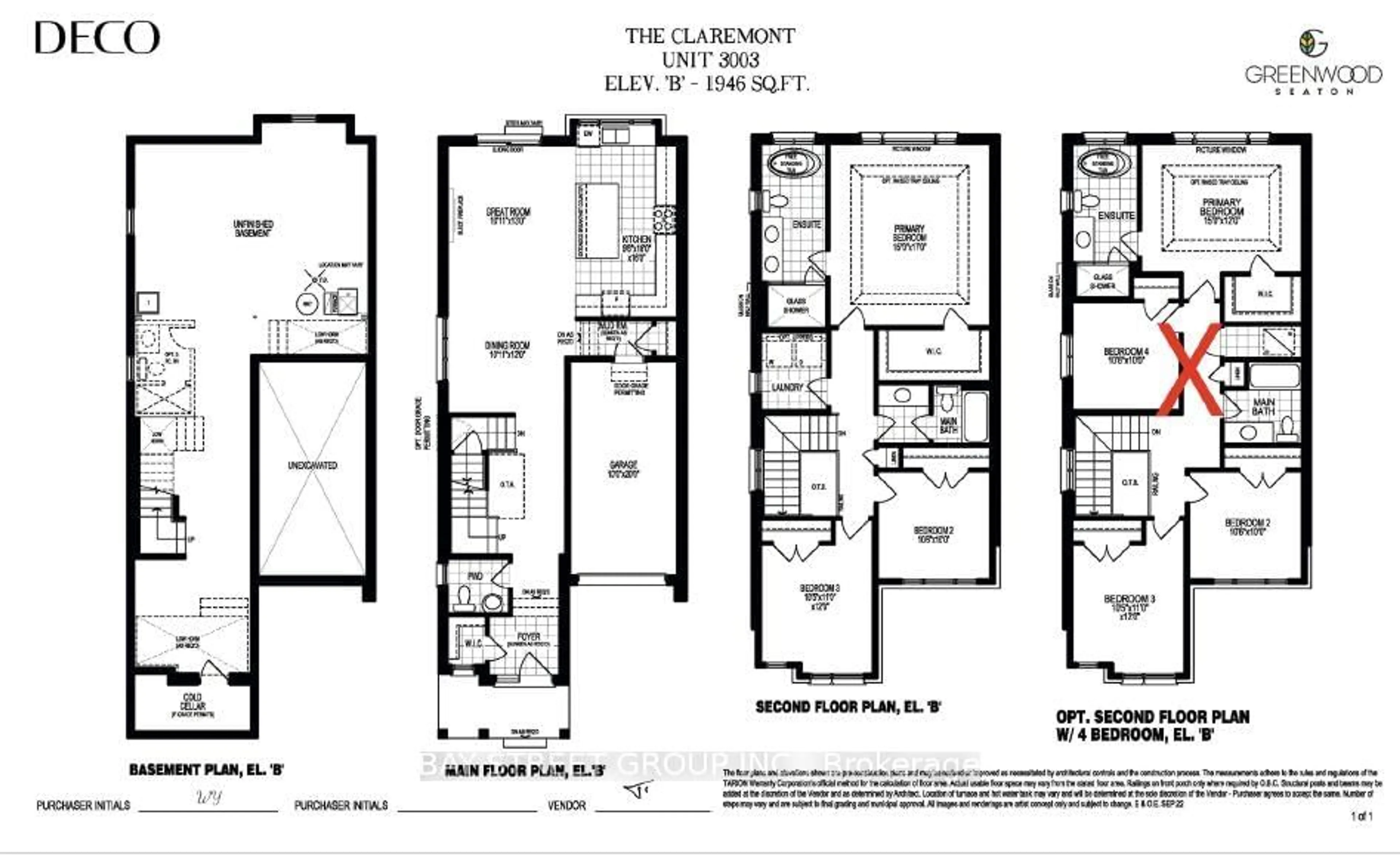 Floor plan for 2916 Nakina St, Pickering Ontario L1X 2R5
