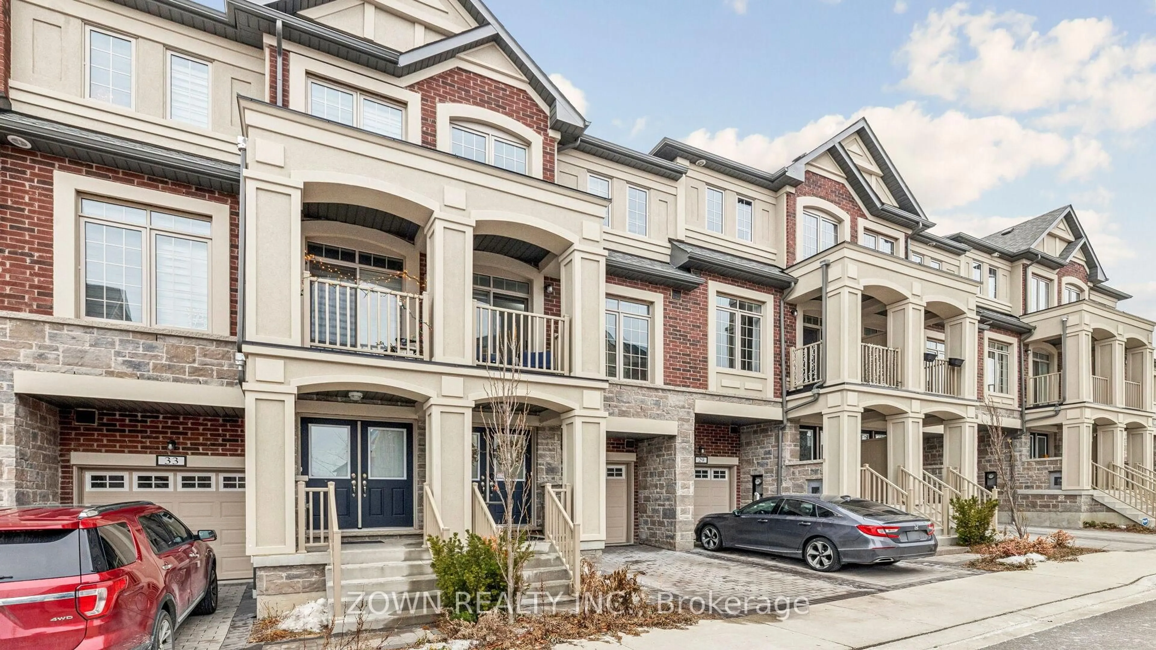 Home with brick exterior material, street for 31 Healthcote Lane, Ajax Ontario L1Z 1V0