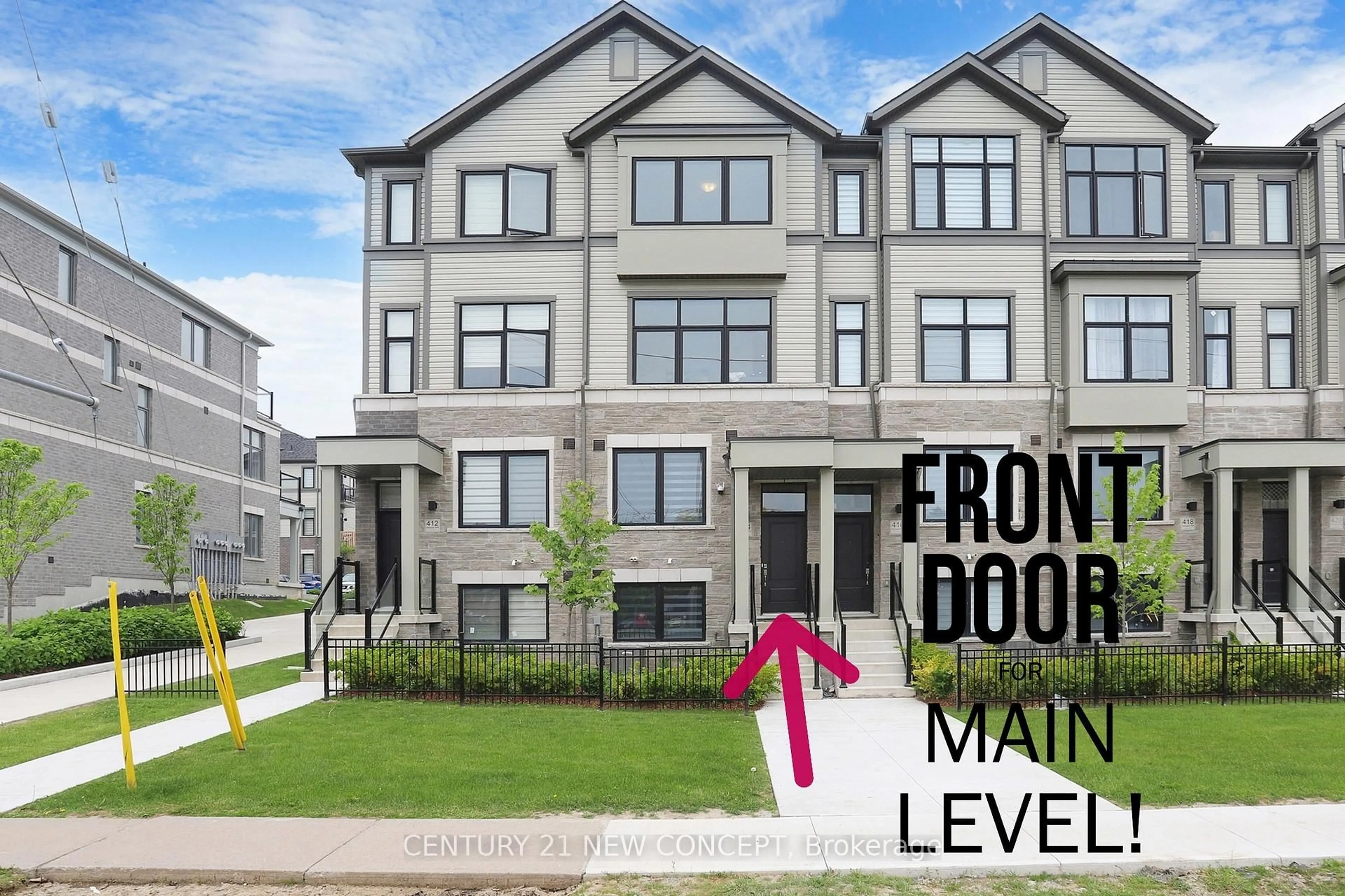 Home with vinyl exterior material, street for 414 Okanagan Path, Oshawa Ontario L1H 0B1