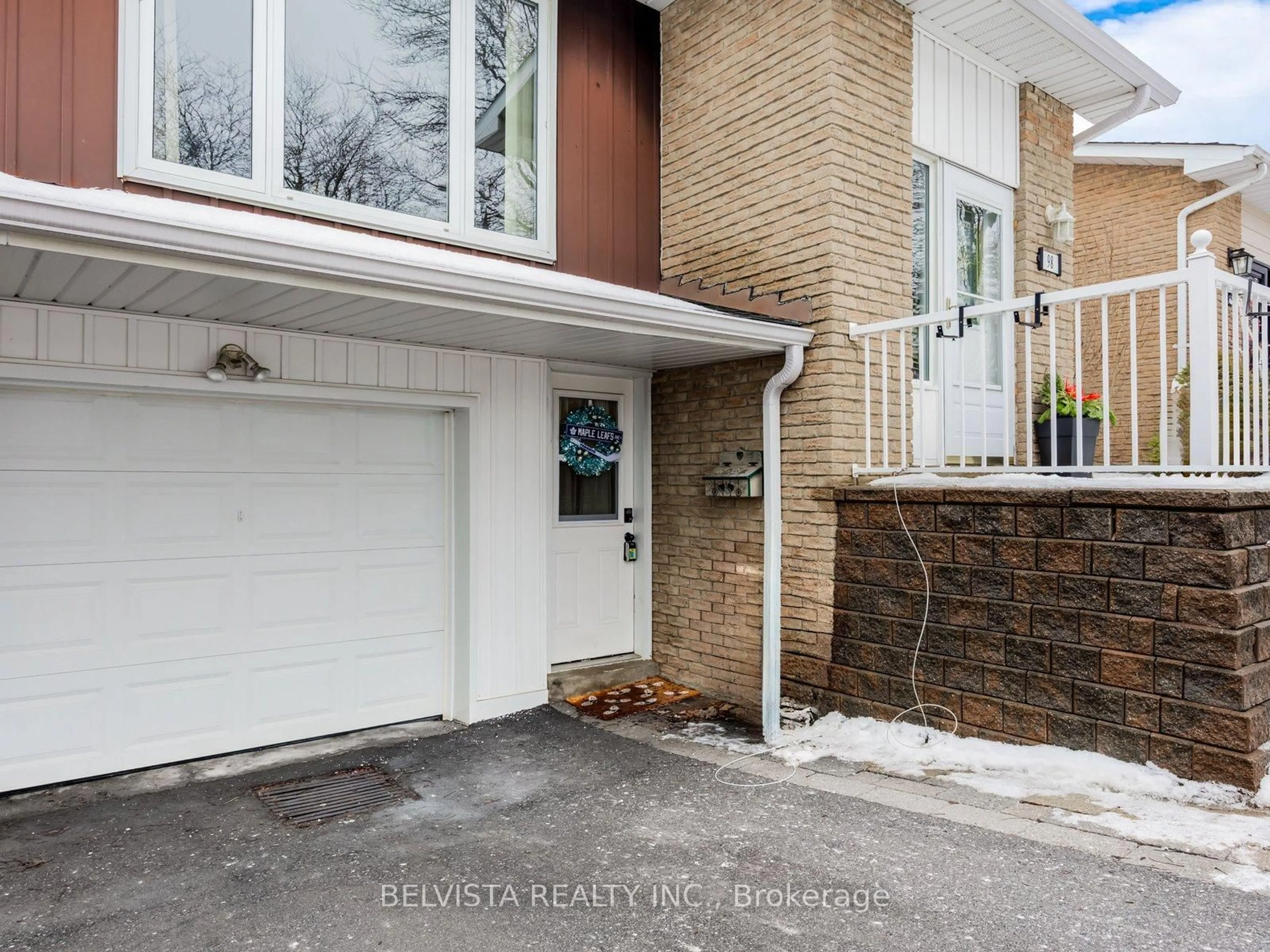 Home with brick exterior material, street for 98 Guthrie Cres, Whitby Ontario L1P 1A5