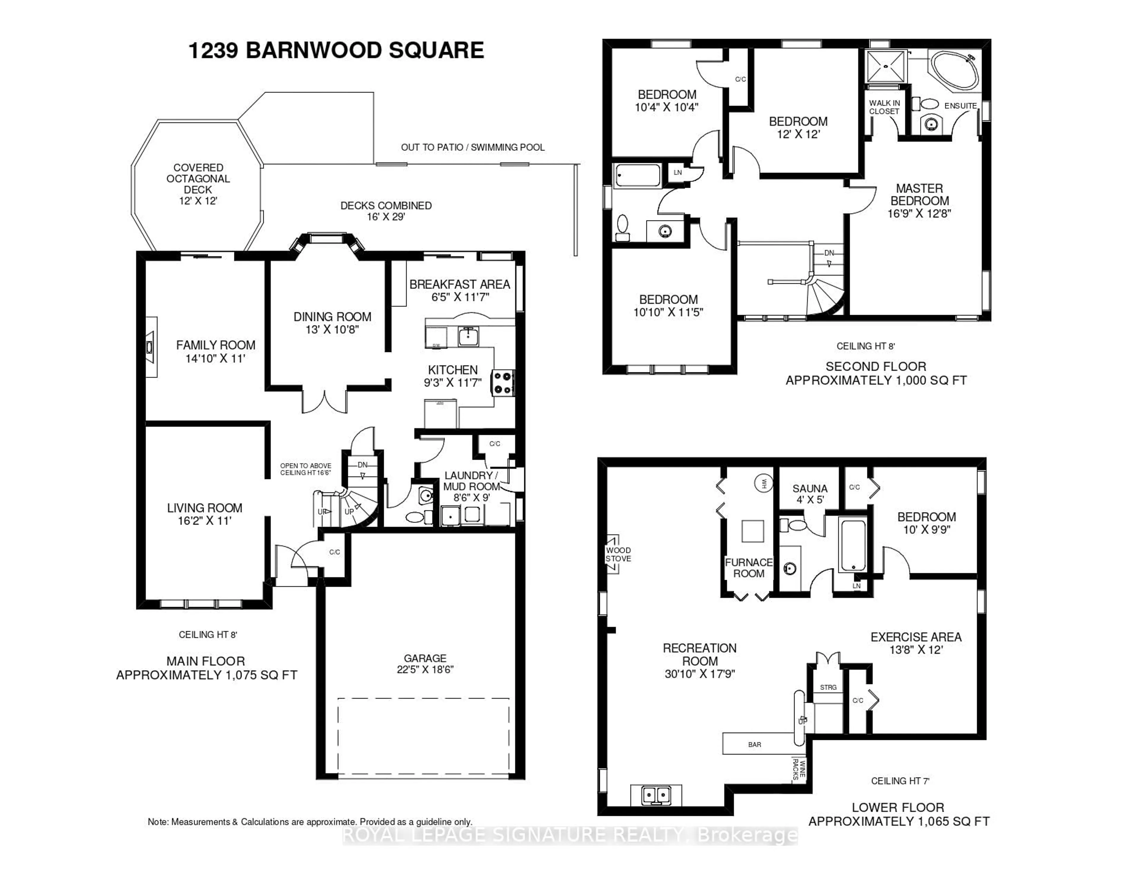 Floor plan for 1239 Barnwood Sq, Pickering Ontario L1X 1C6