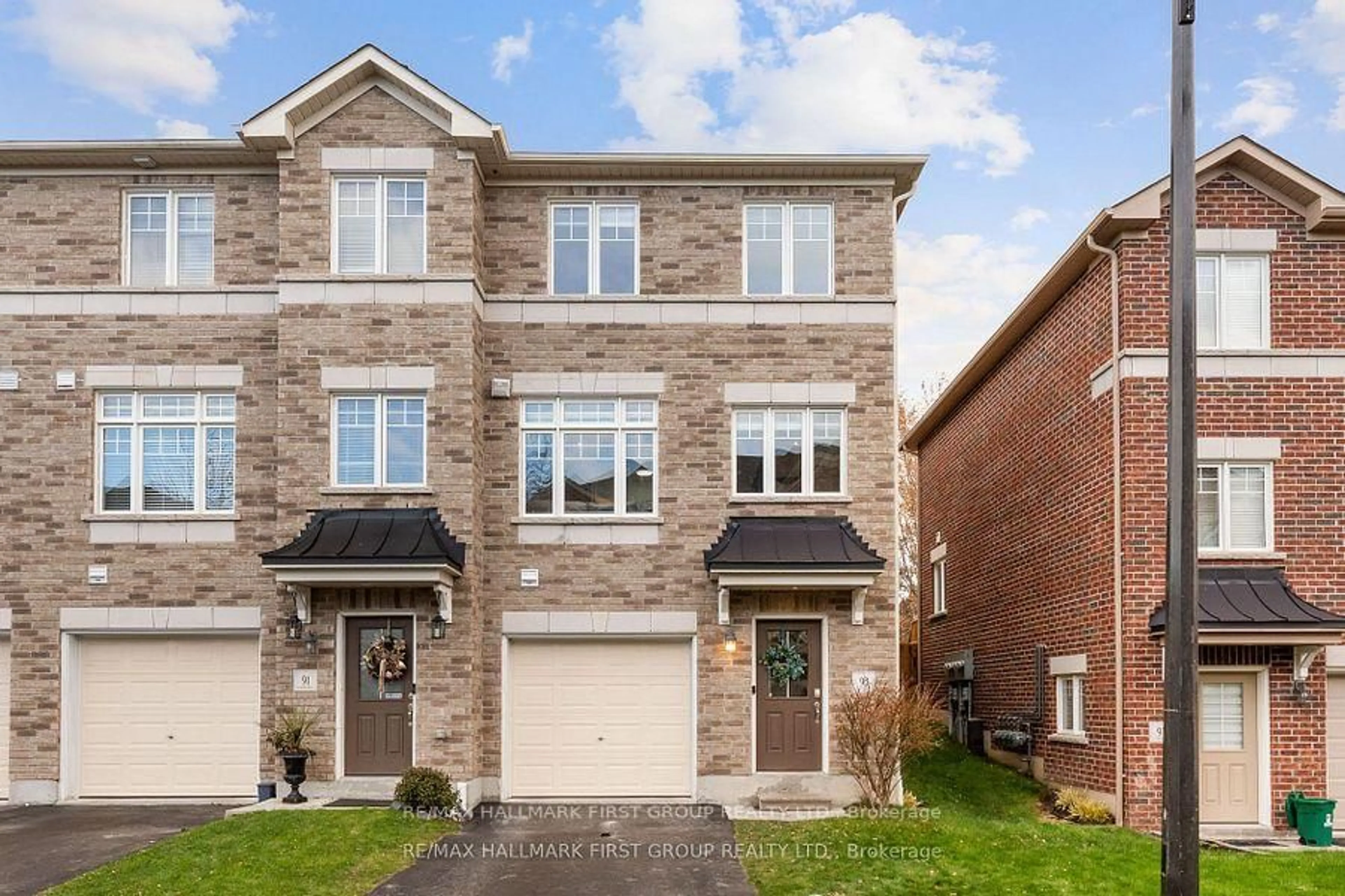 Home with brick exterior material, street for 93 Markham Tr, Clarington Ontario L1C 0S4