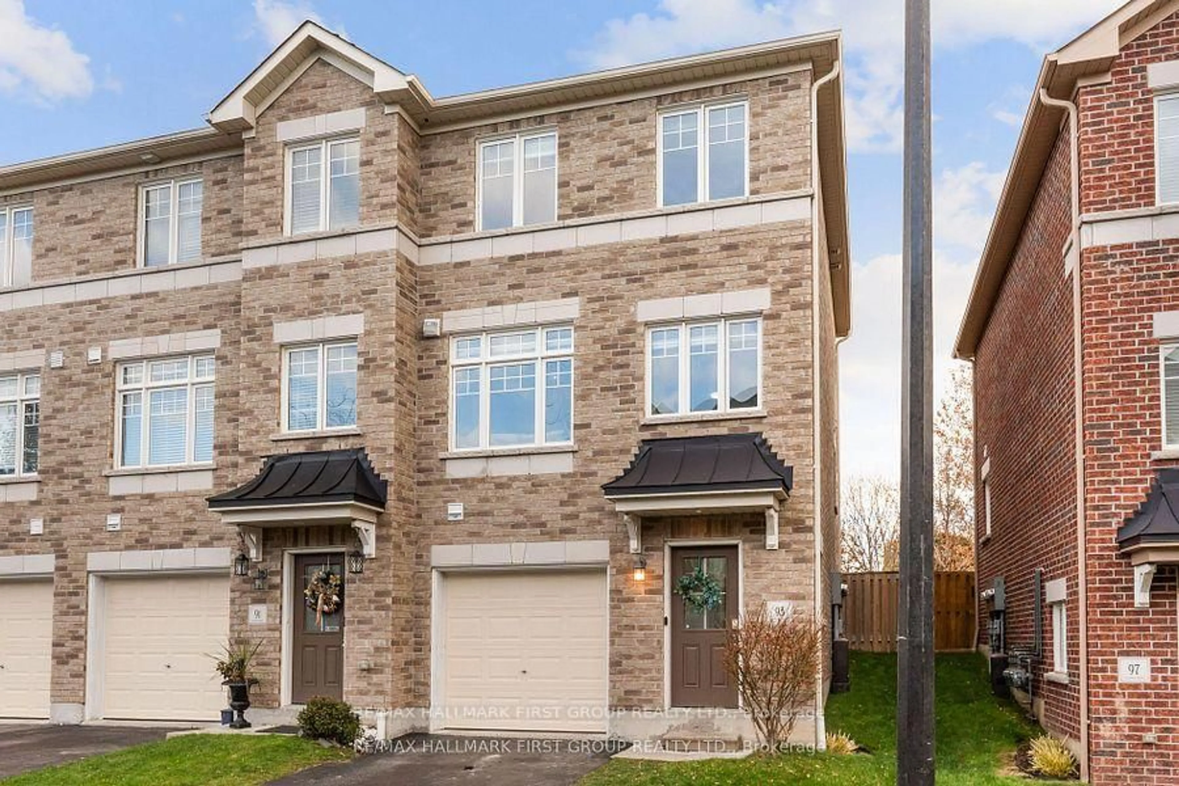 Home with brick exterior material, street for 93 Markham Tr, Clarington Ontario L1C 0S4