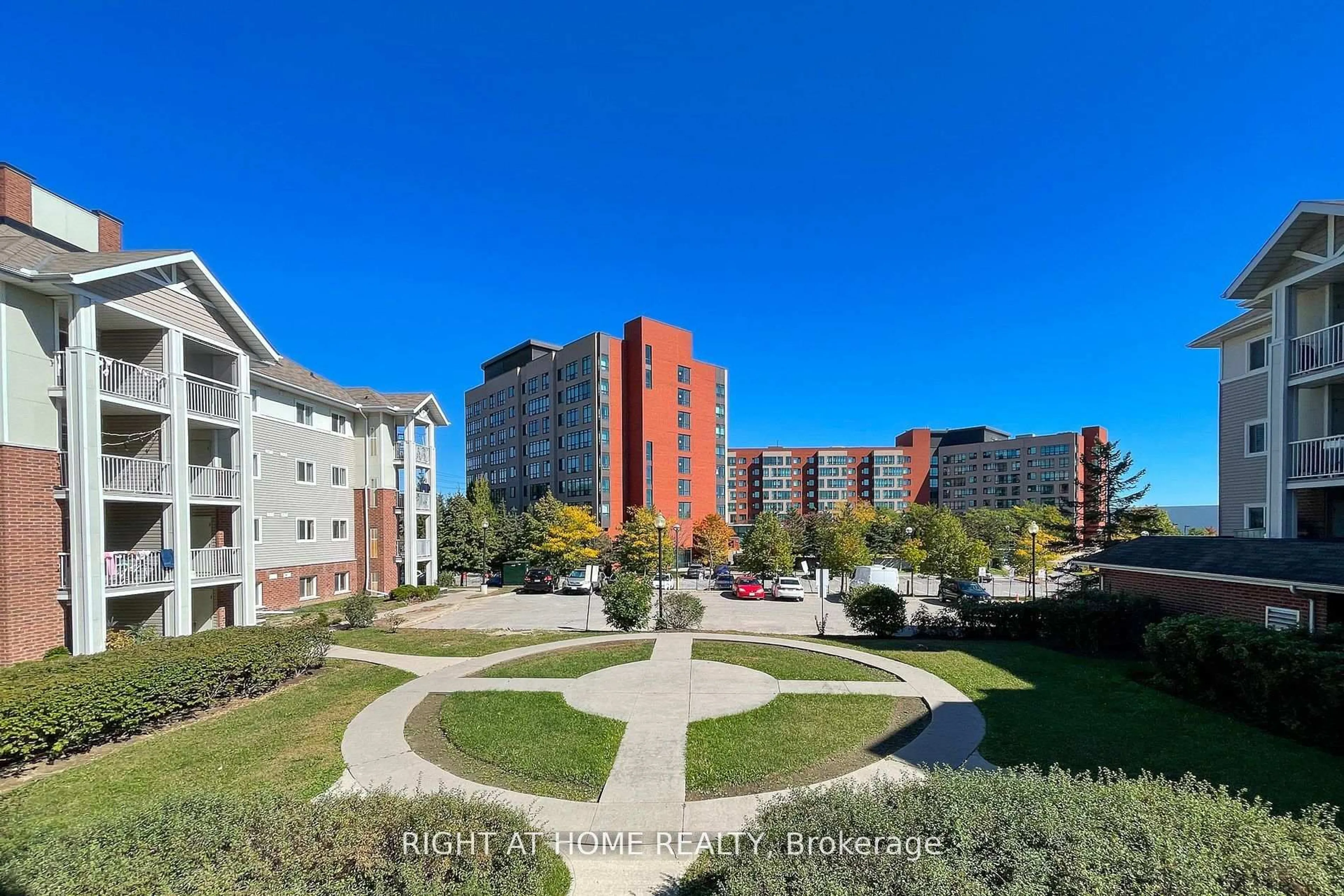 A pic from outside/outdoor area/front of a property/back of a property/a pic from drone, city buildings view from balcony for 5225 Finch Ave #222, Toronto Ontario M1S 5W8