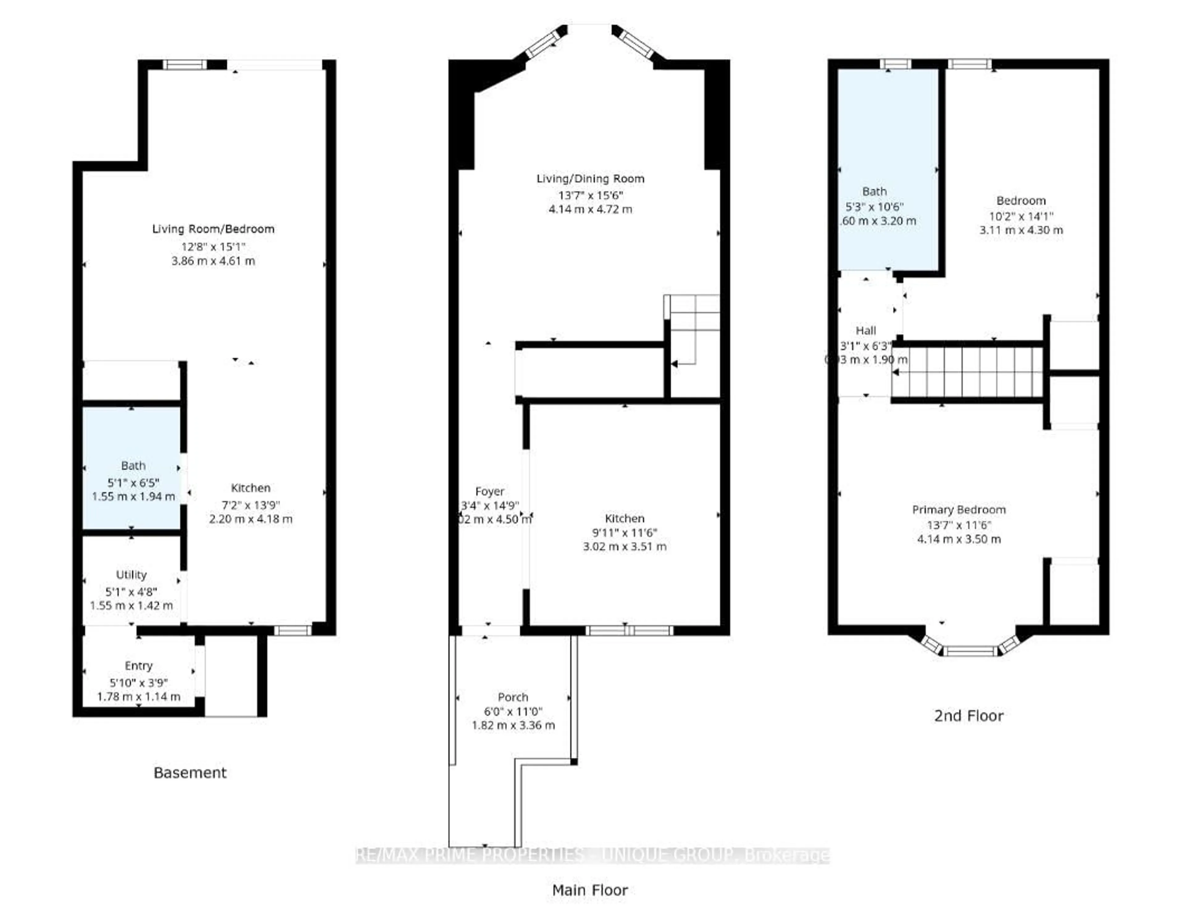 Floor plan for 589 Logan Ave, Toronto Ontario M4K 3B9