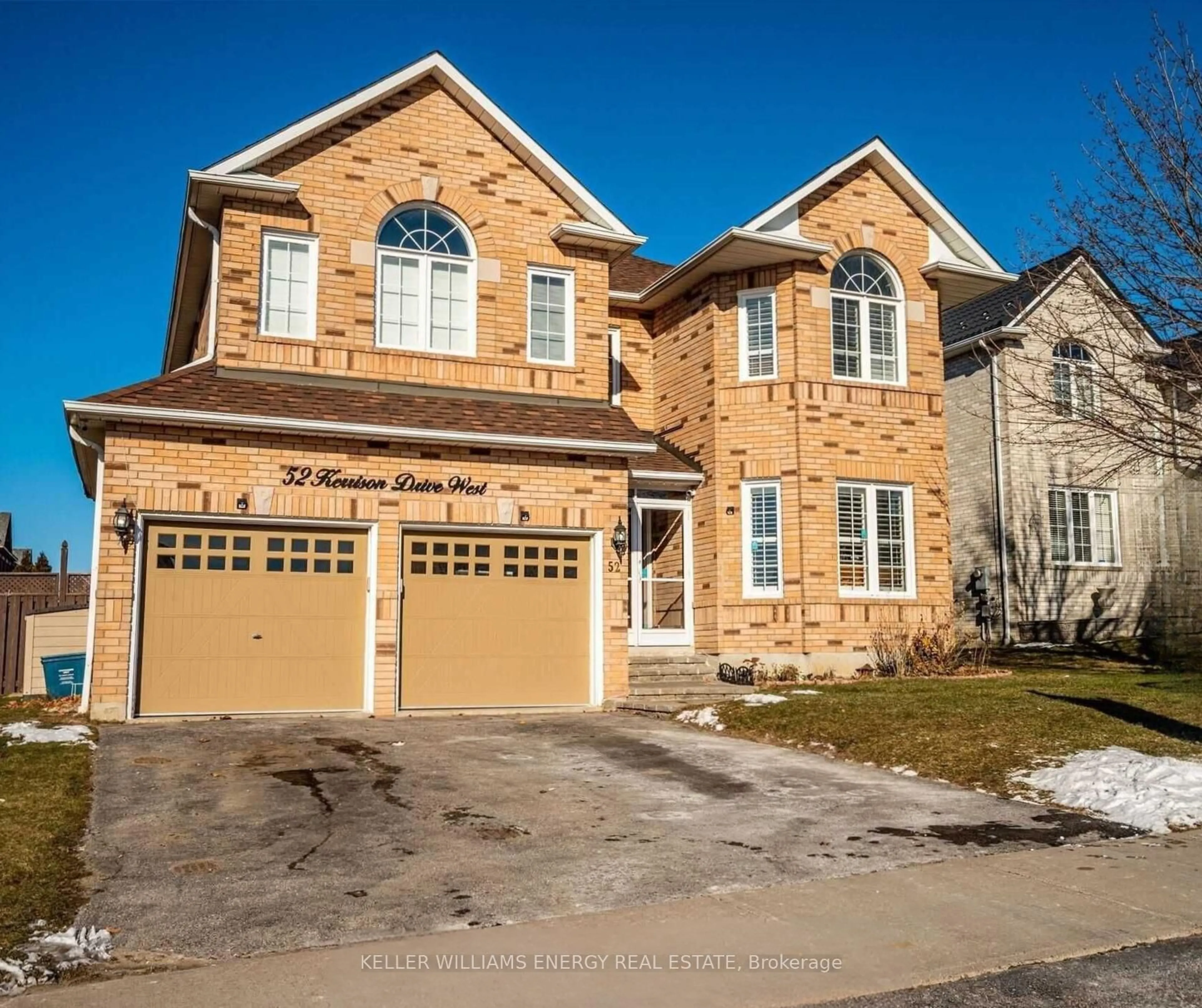 Home with brick exterior material, street for 52 Kerrison Dr, Ajax Ontario L1Z 1K2