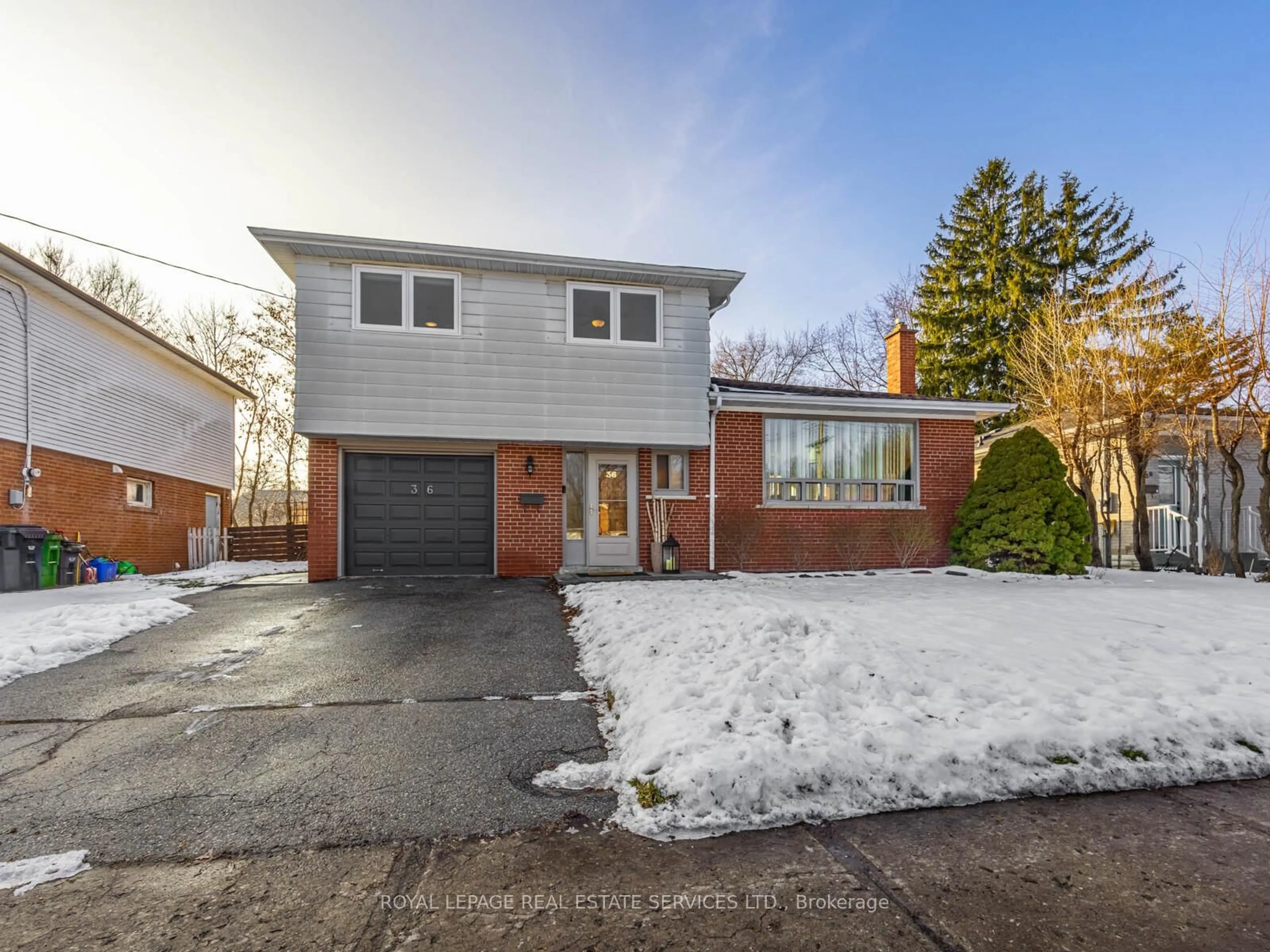 Home with brick exterior material, street for 36 Ravenview Dr, Toronto Ontario M1E 3M1