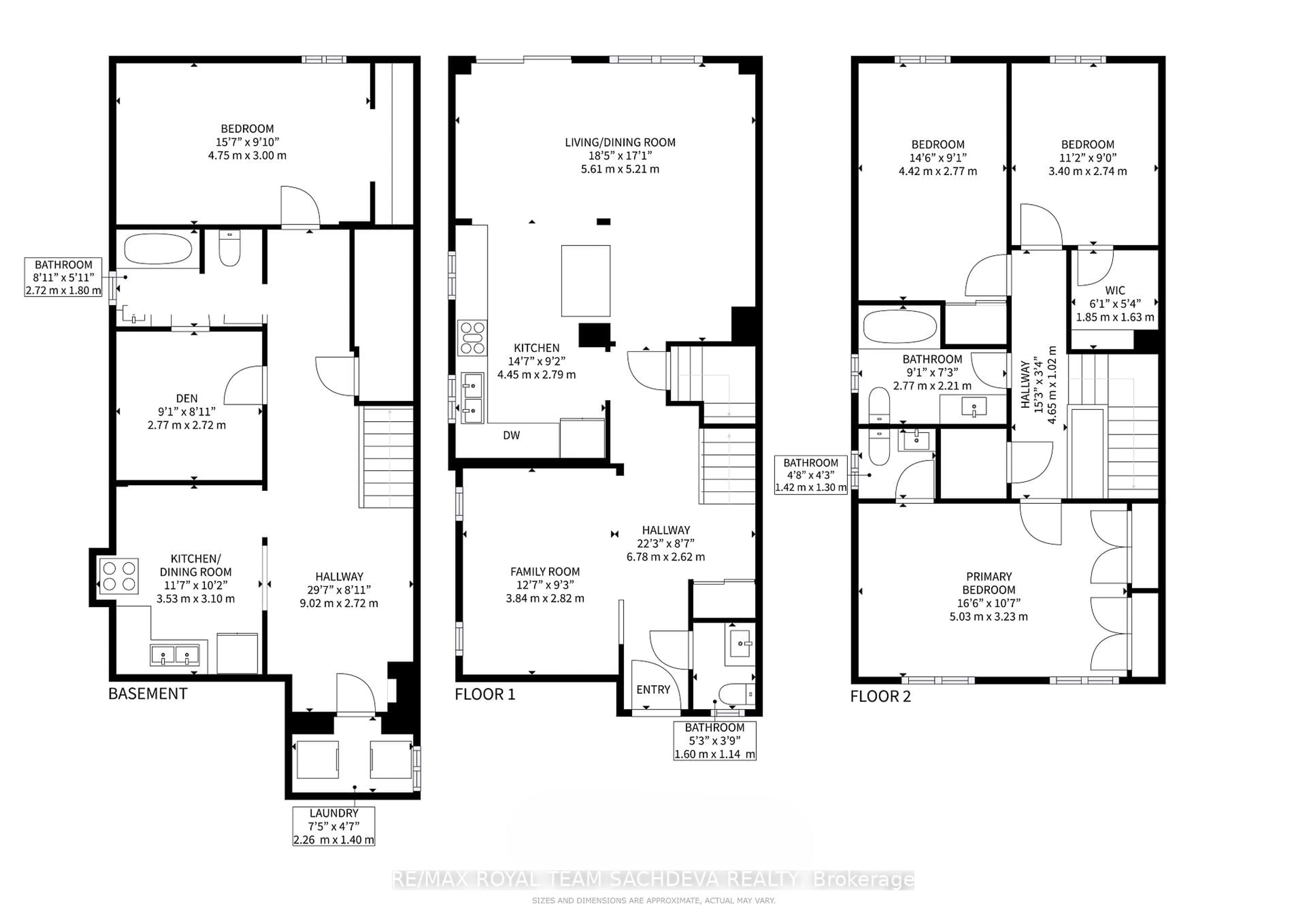 Floor plan for 173 Dean Park Rd, Toronto Ontario M1B 2W9