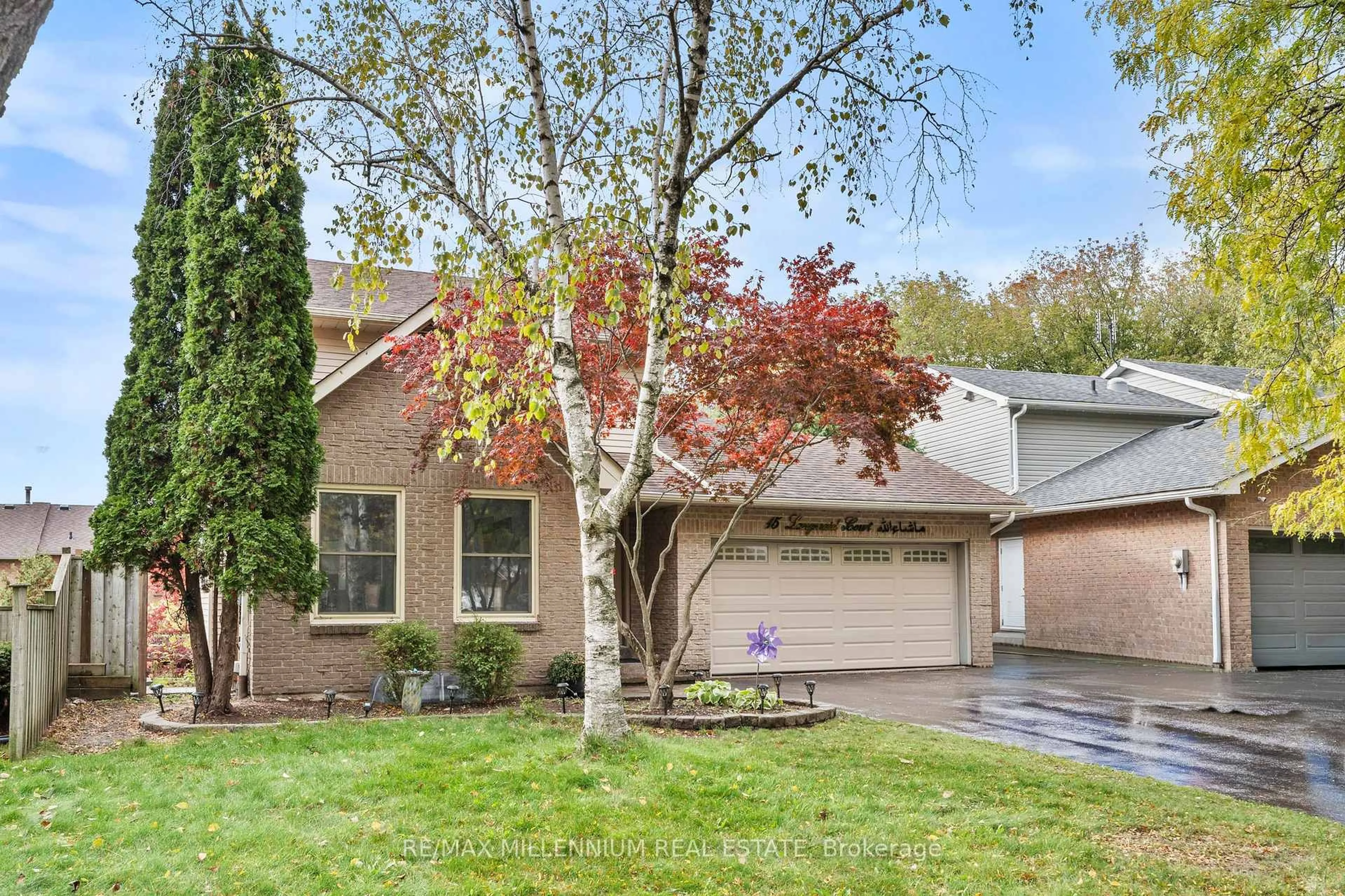 Home with brick exterior material, street for 15 Langmaid Crt, Whitby Ontario L1N 6M7