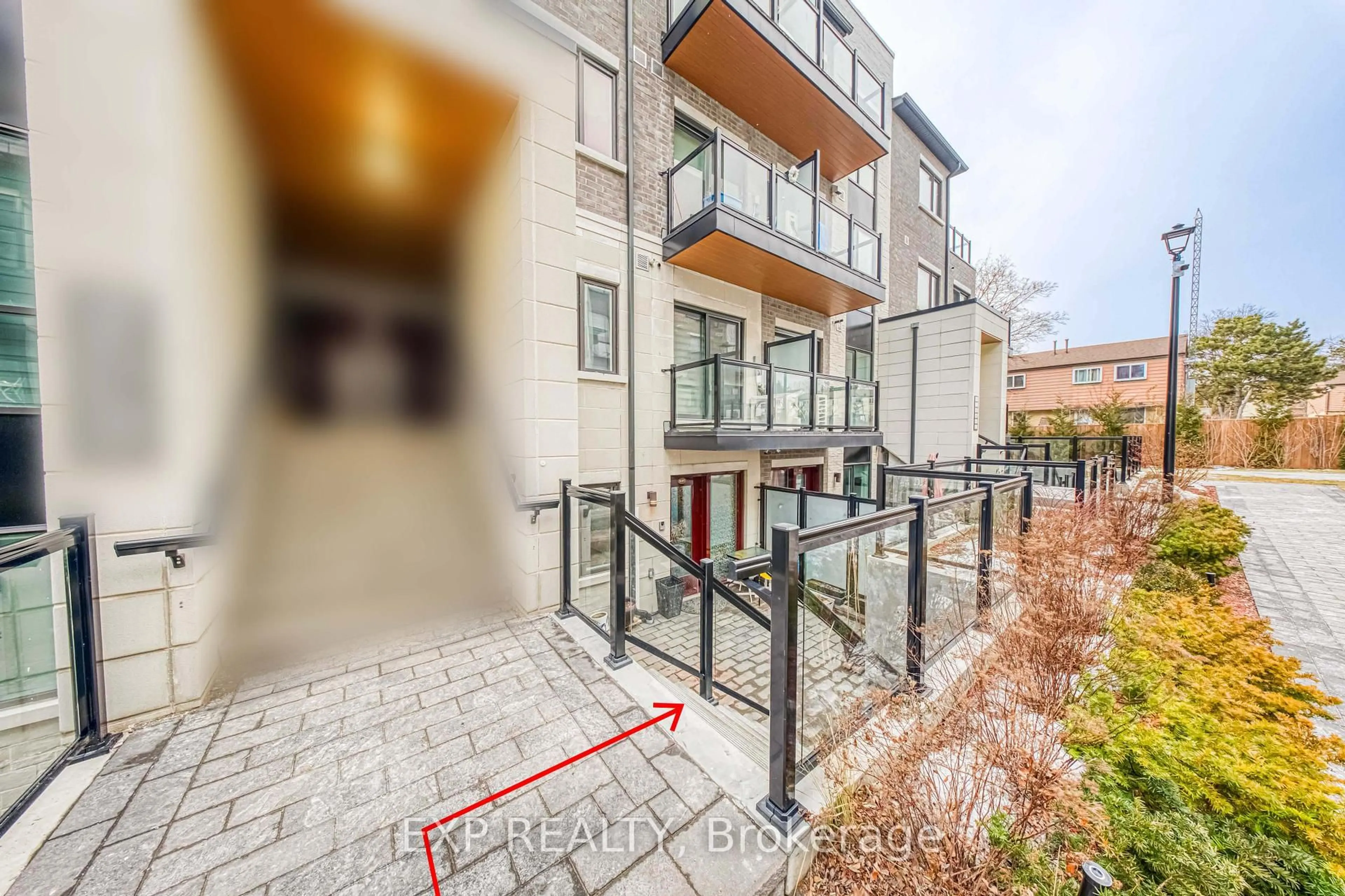 A pic from outside/outdoor area/front of a property/back of a property/a pic from drone, unknown for 50 Morecambe Gate #B107, Toronto Ontario M1W 0A9