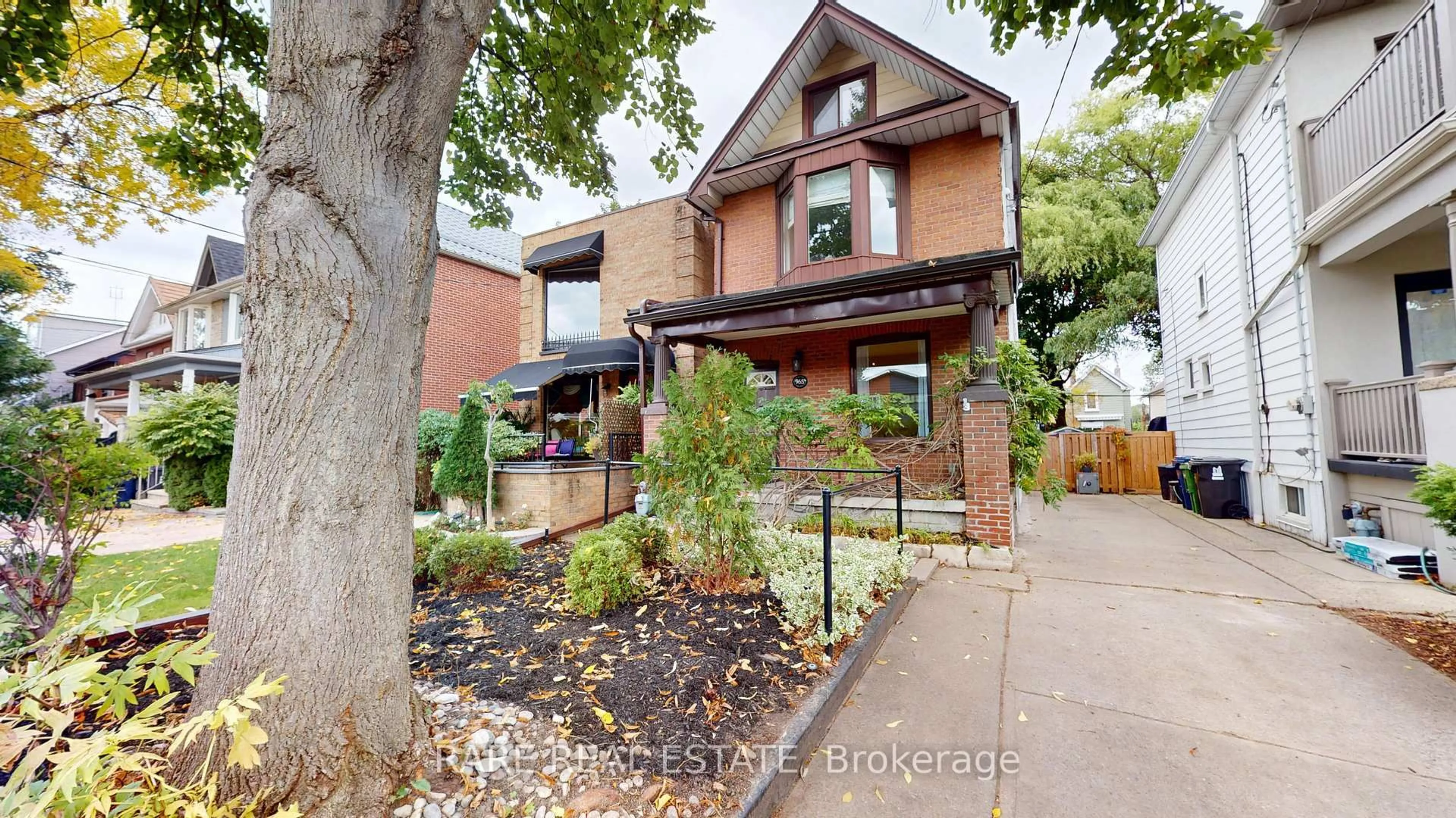 Home with brick exterior material, street for 965 Logan Ave, Toronto Ontario M4K 3E6