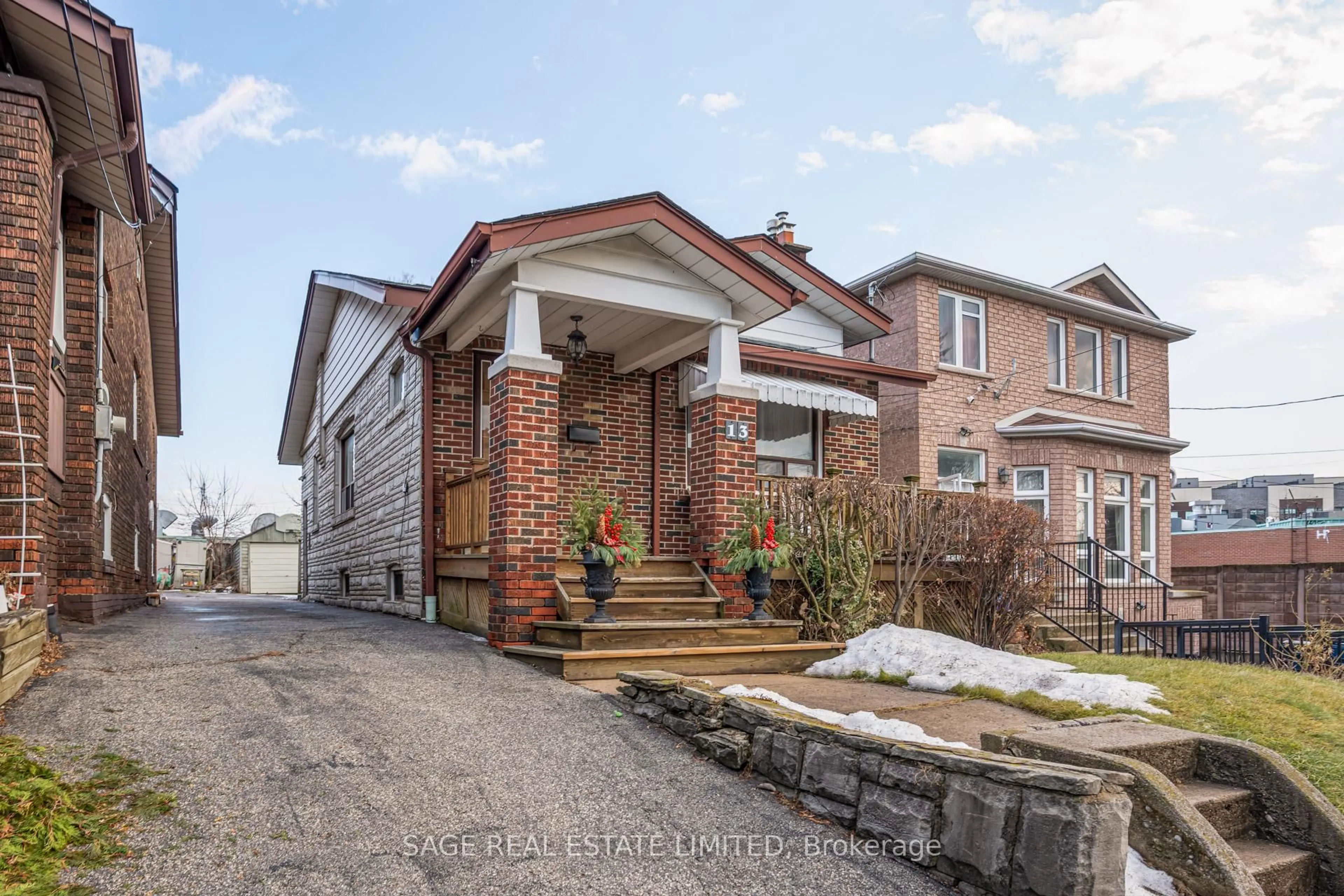 Home with brick exterior material, street for 13 Patterson Ave, Toronto Ontario M1L 3Y1