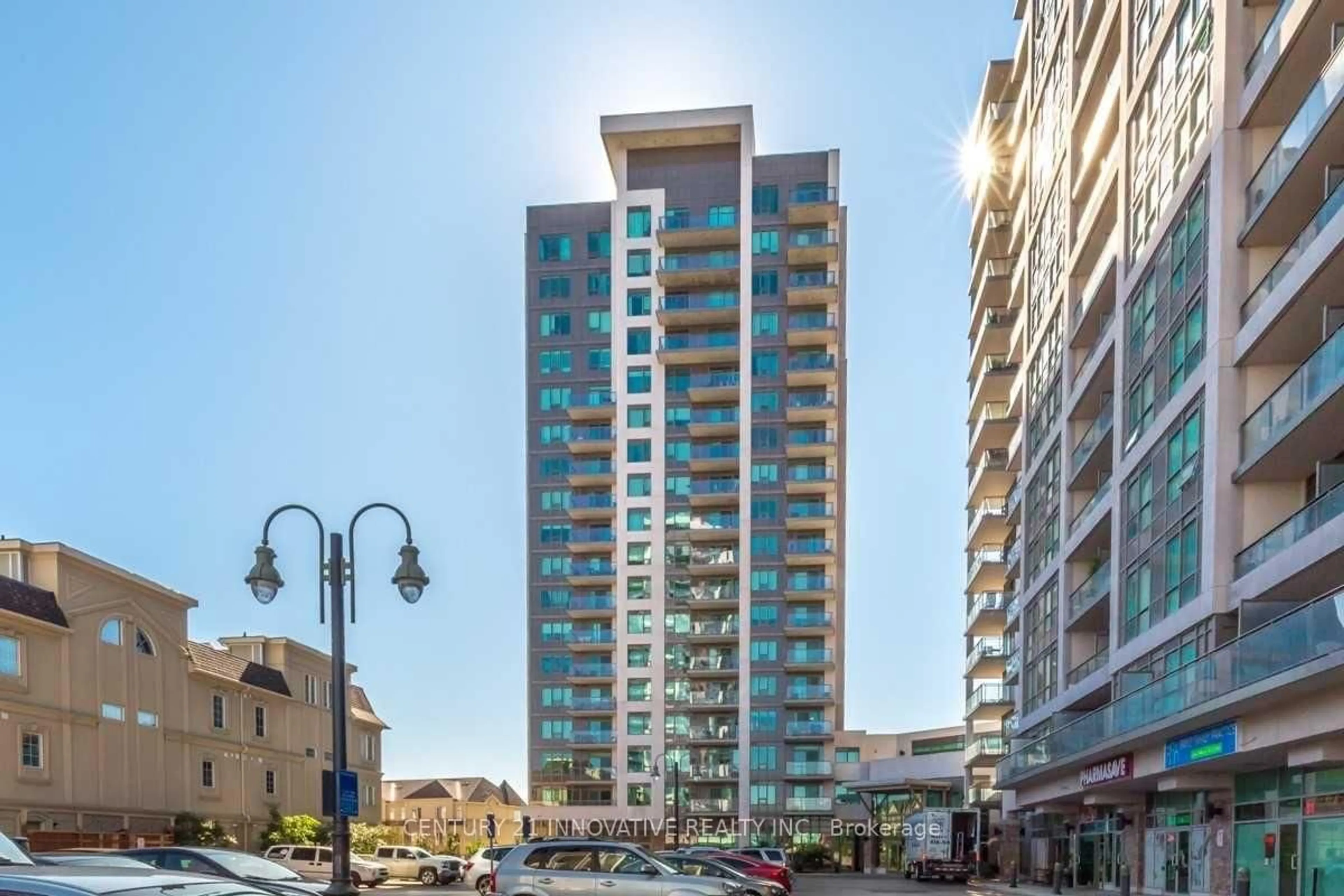 Balcony in the apartment, city buildings view from balcony for 1215 Bayly St #610, Pickering Ontario L1W 1L7