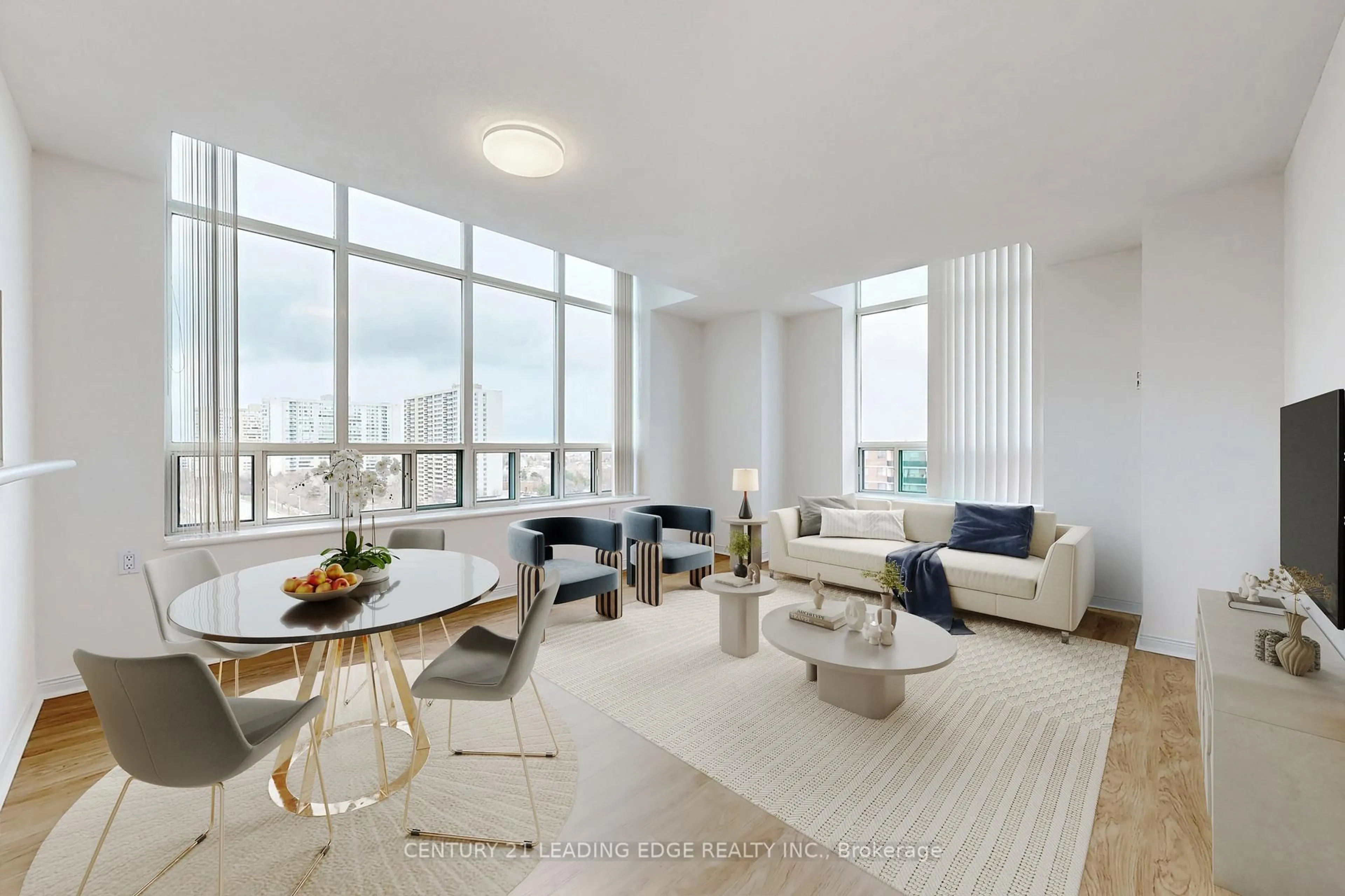 Living room with furniture, unknown for 2800 Warden Ave #1202, Toronto Ontario M1W 3Z6