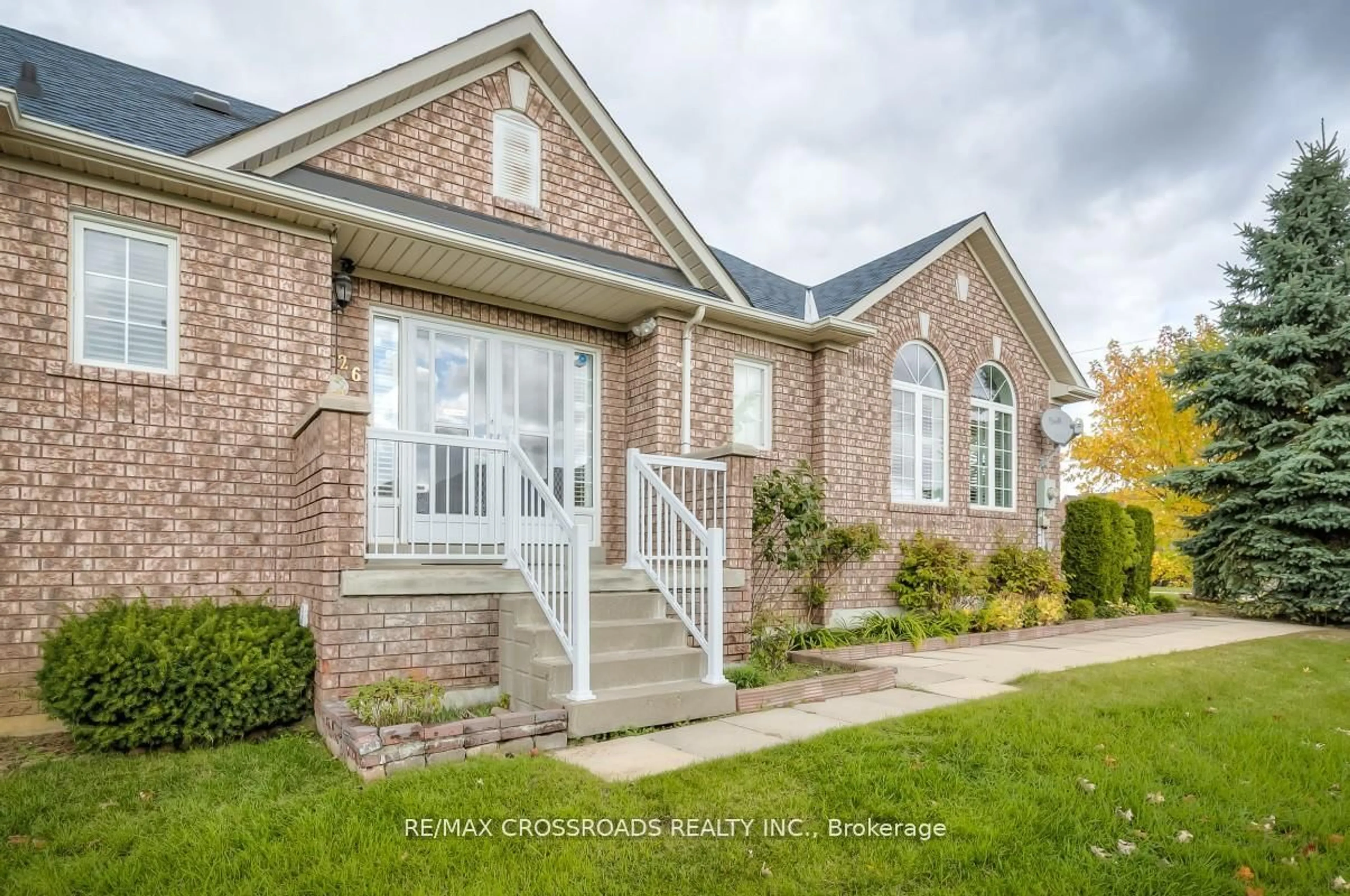 Home with brick exterior material, street for 26 Lurosa Cres, Whitby Ontario L1R 3A9
