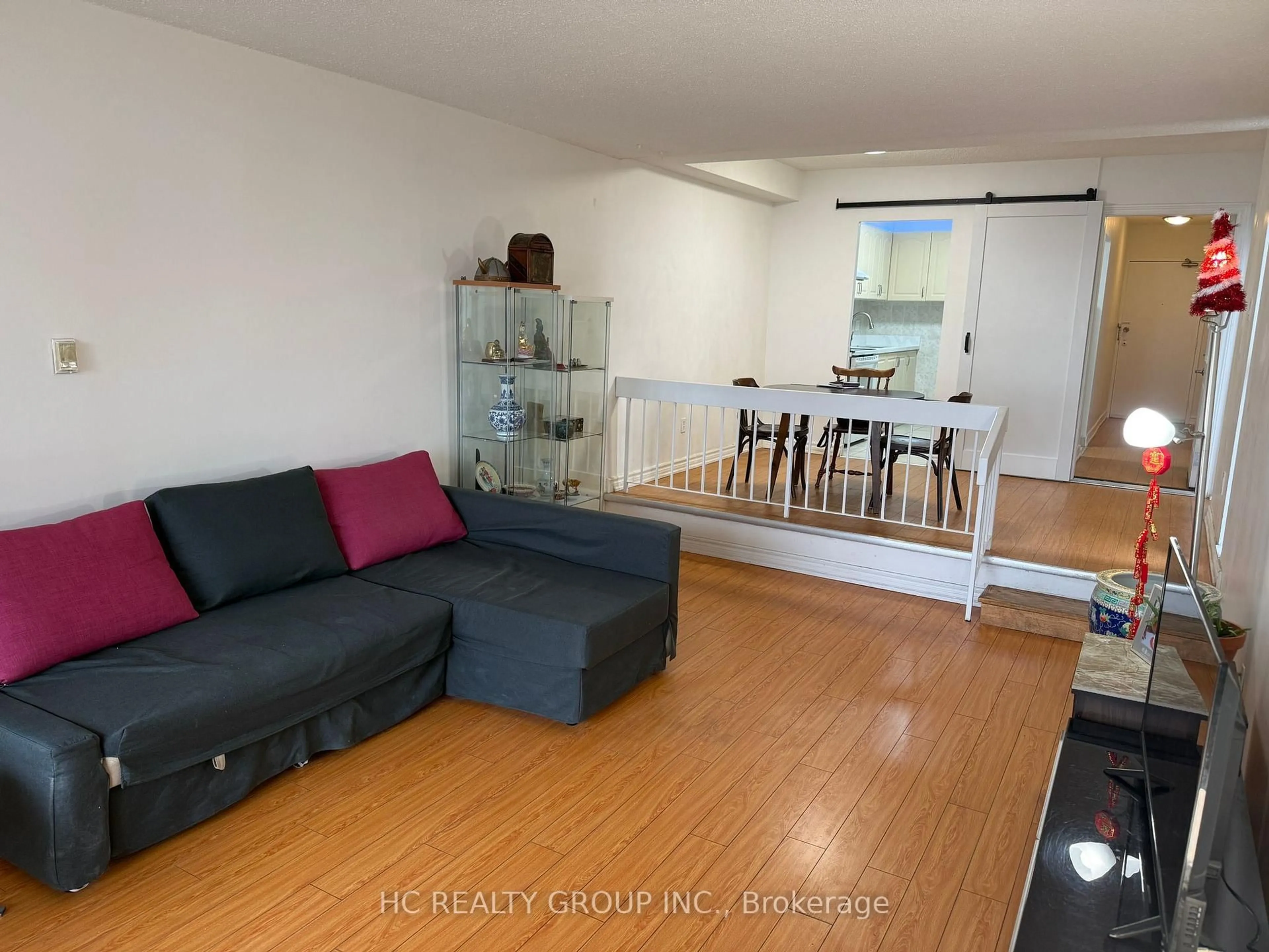 Living room with furniture, floor is not visible for 4091 Sheppard Ave #1705, Toronto Ontario M1S 3H2