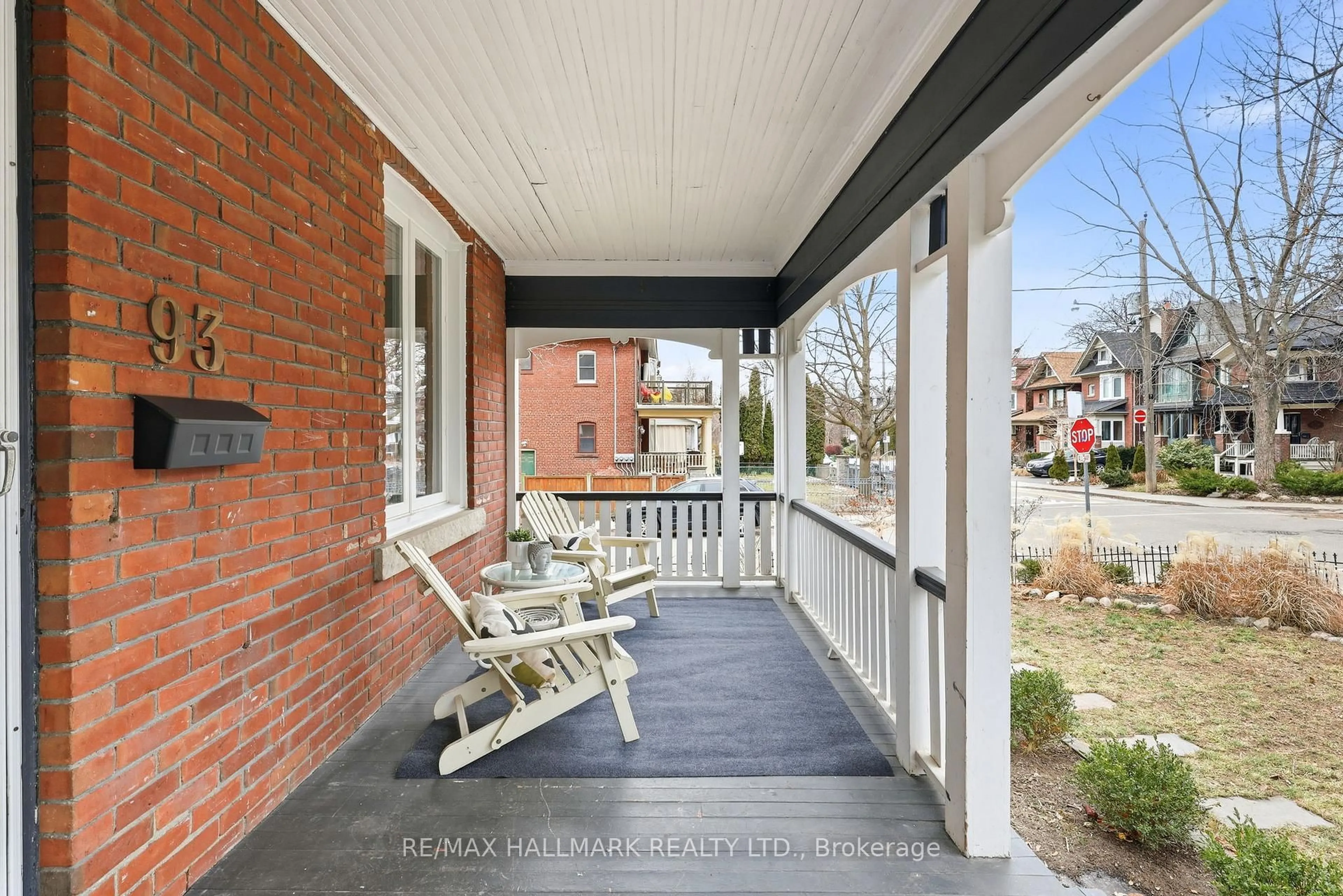 Patio, street for 93 Dixon Ave, Toronto Ontario M4L 1N8