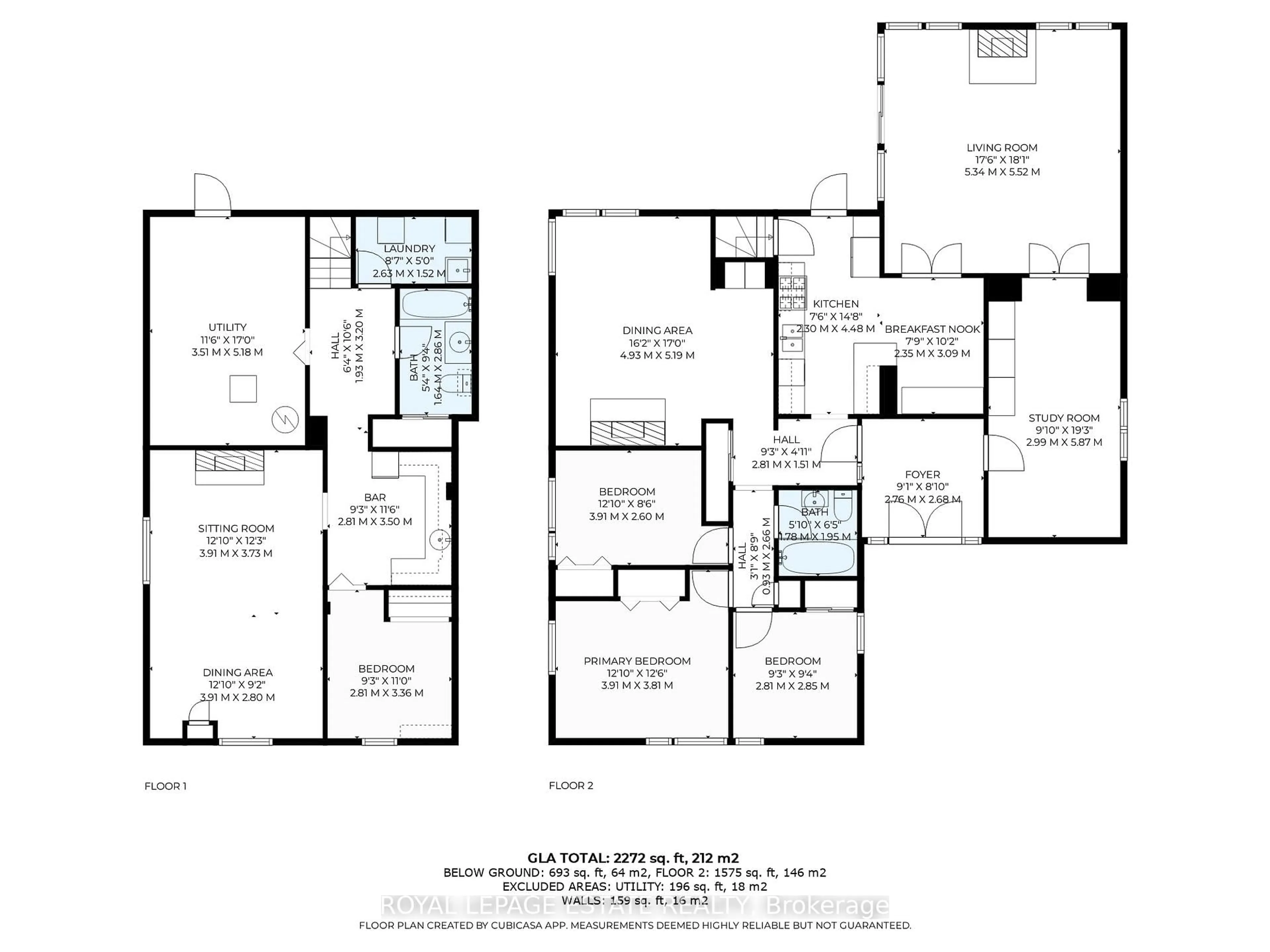 Floor plan for 44 Cliffside Dr, Toronto Ontario M1N 1L3