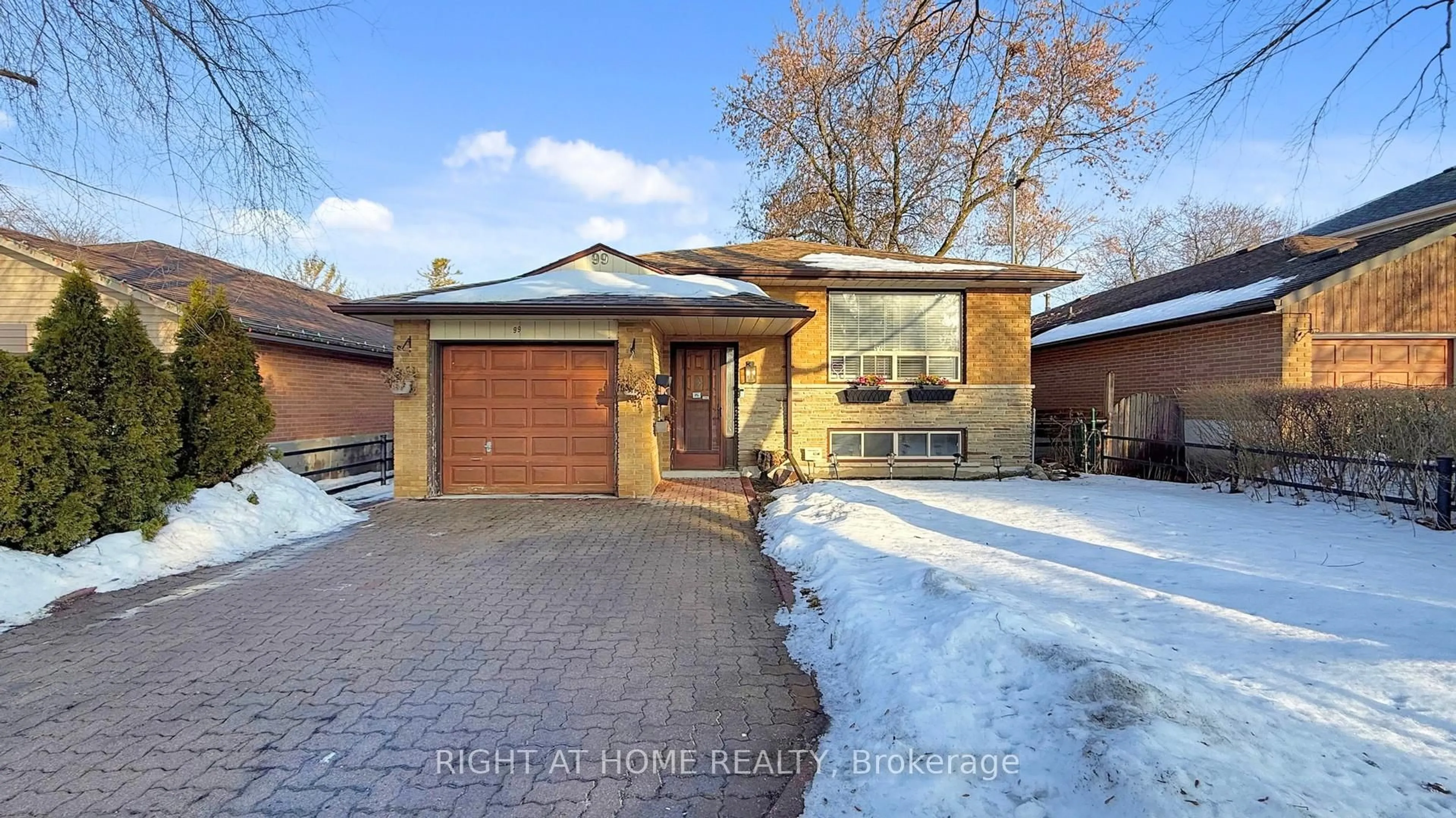 Home with brick exterior material, street for 99 Poplar Rd, Toronto Ontario M1E 1Z5